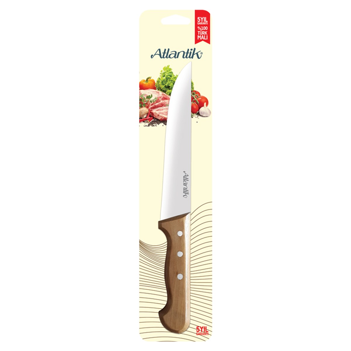 ATLANTİK CEVİZ SAPLI KURBAN BIÇAKGI NO:4 21CM 31014