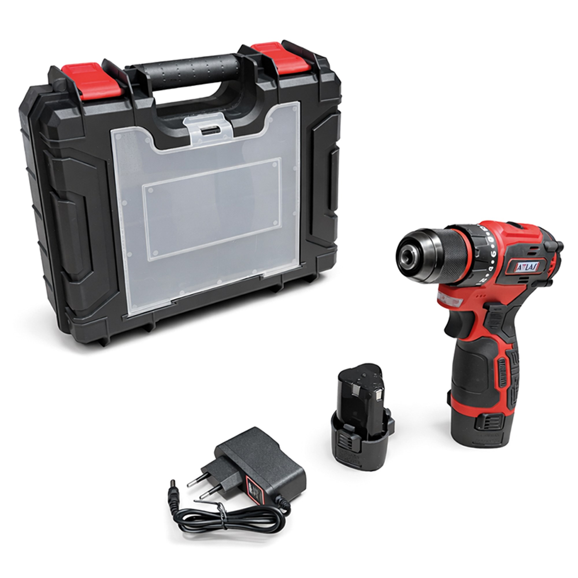 ATTLAS Atbl 12 Cdd-202c 12v 2x 2.0Ah Li-Ion Çift  Akülü Kömürsüz Matkap - A0104085