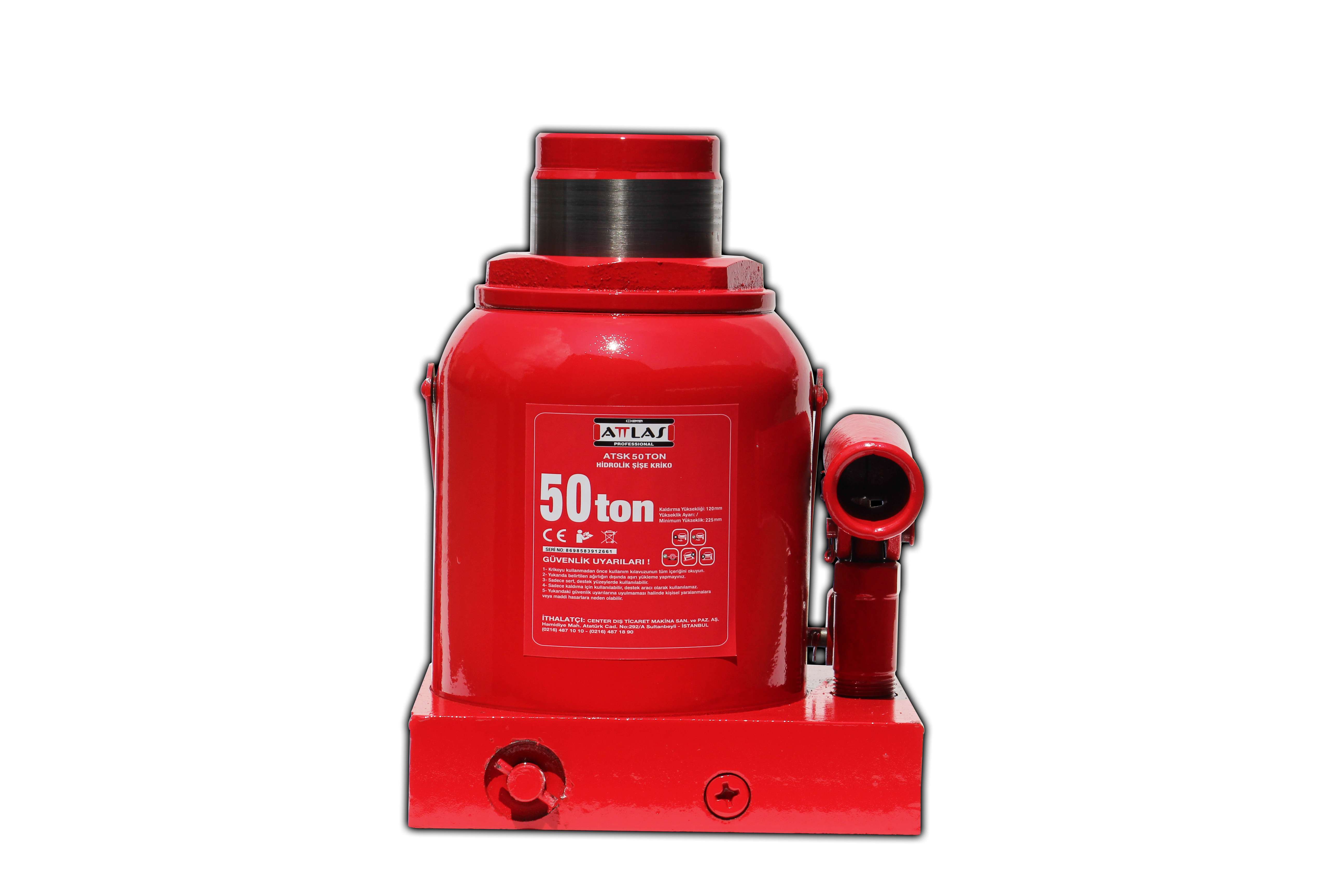 Attlas ATSK 50 Ton Hidrolik Şişe Kriko - A1201010