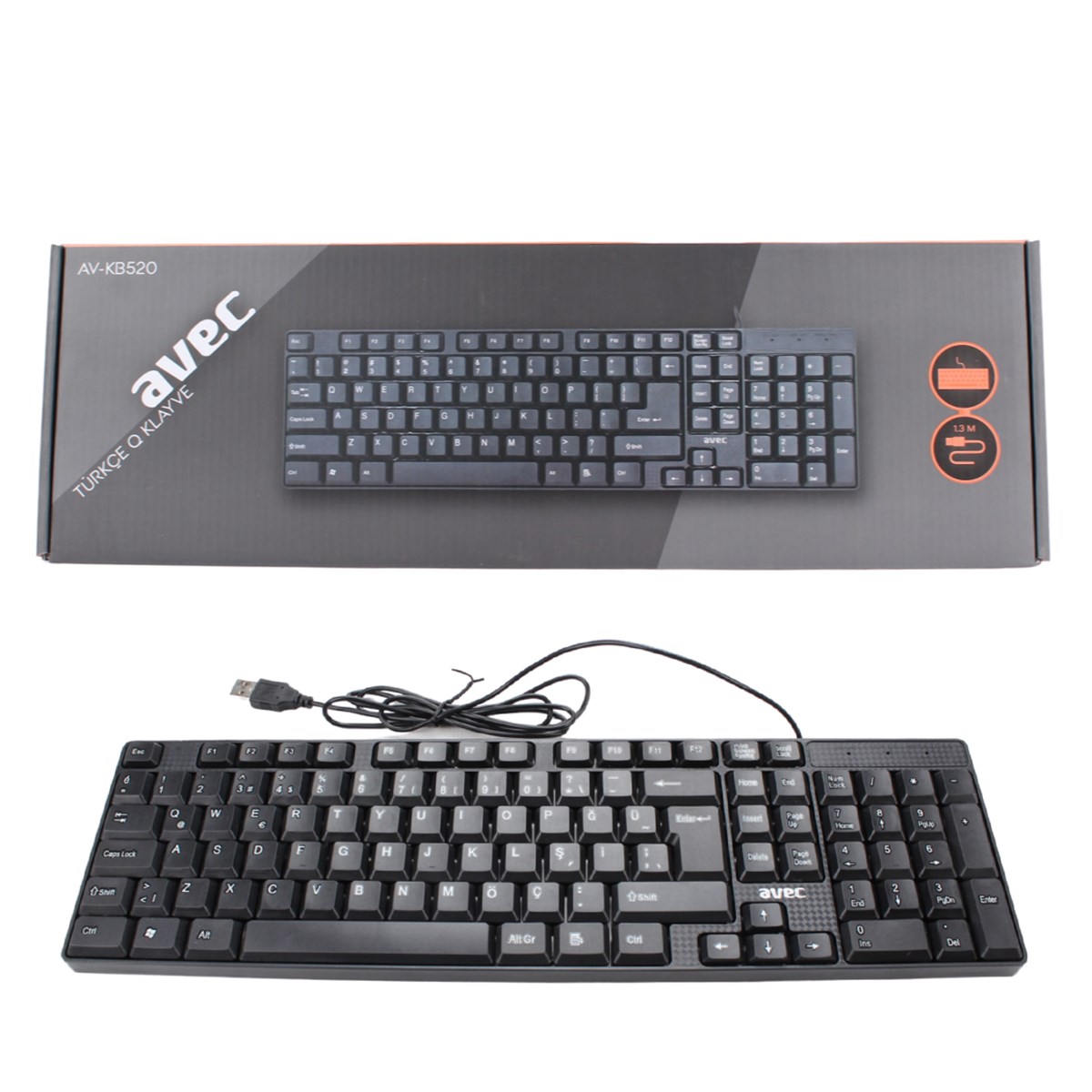 AVEC AV-KB520 TÜRKÇE Q KLAVYE - ELK-03091