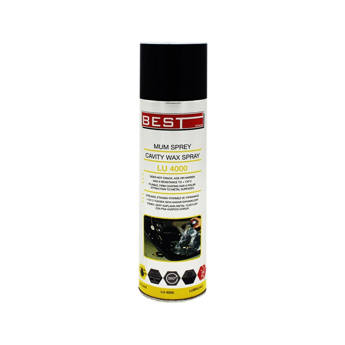 Best 7S LU 4000 Su İtici Silikonsuz Mum Sprey 500 Ml