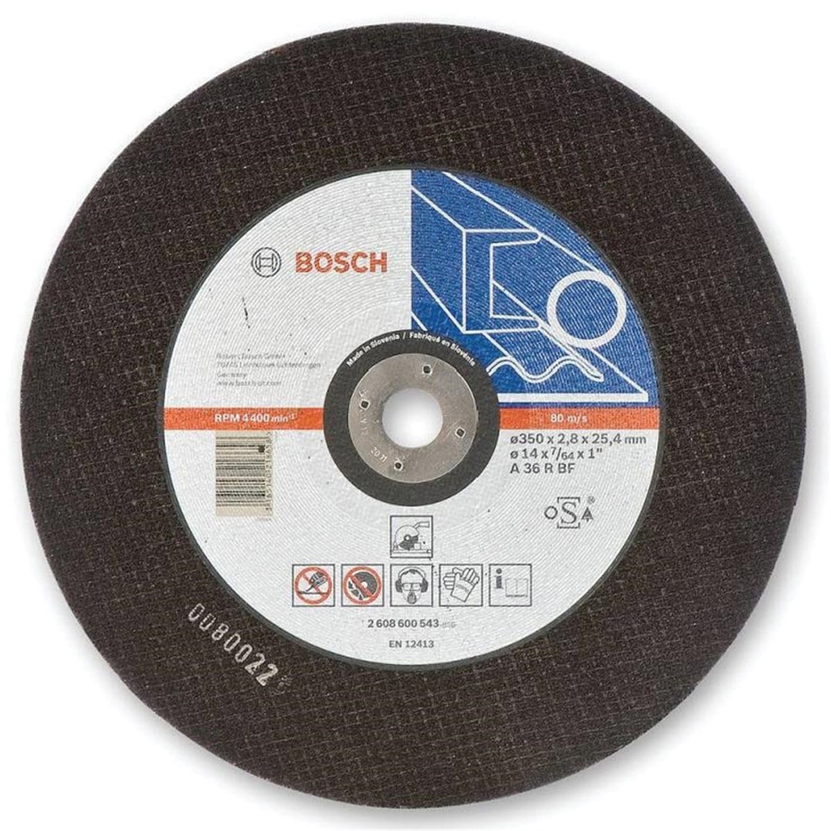 Bosch - 350*25,40*2,8 mm Expert Serisi Düz Metal Kesme Diski (Taş) - 2608600543