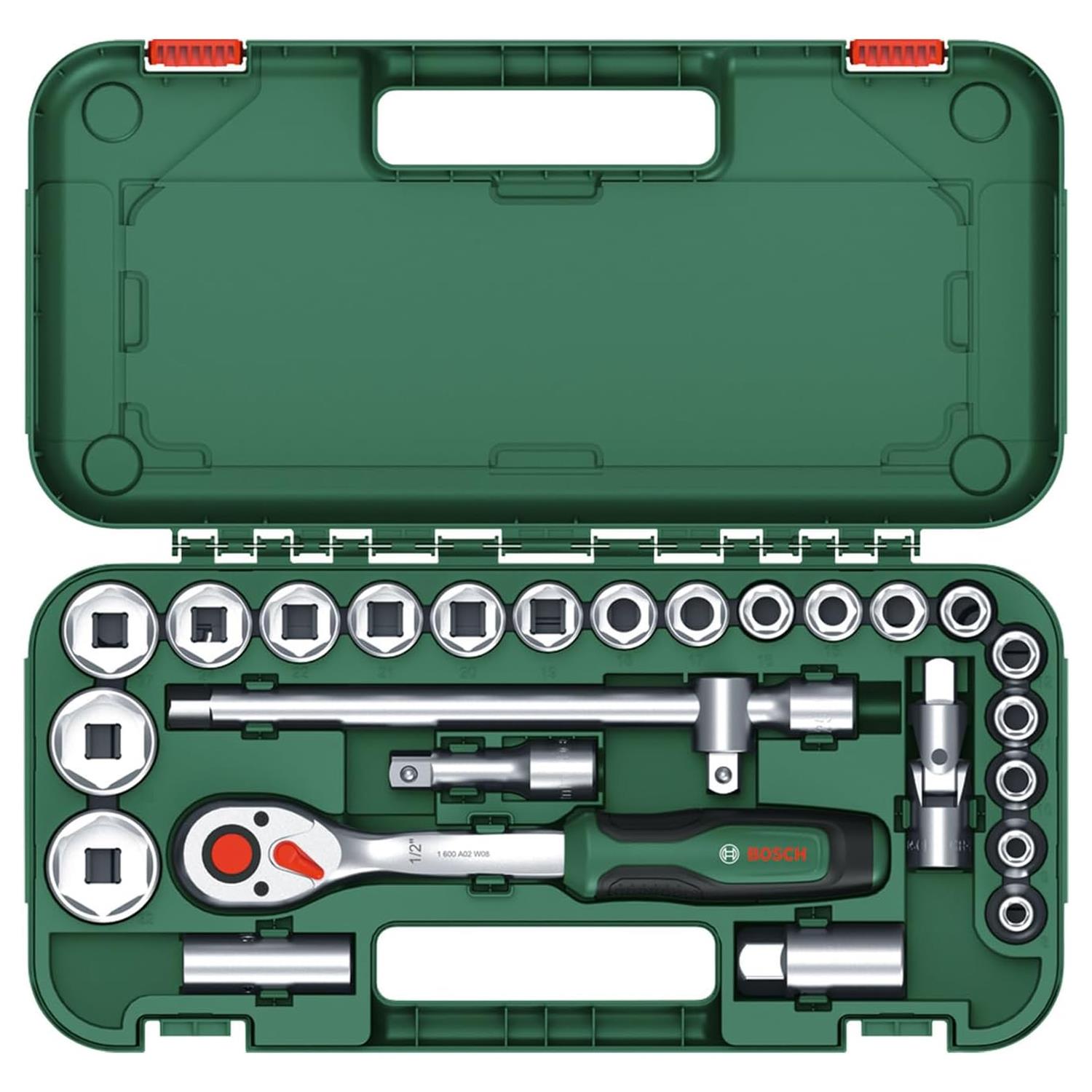 Bosch 1/2 25 Parça Cırcırlı Somun Sıkma Seti - 1600A02Z9F