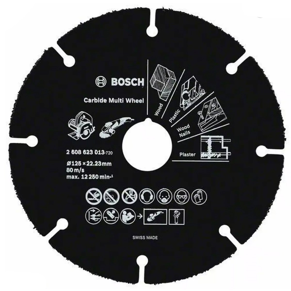 BOSCH 125mm Multi Ahşap Kesici - 2608623013