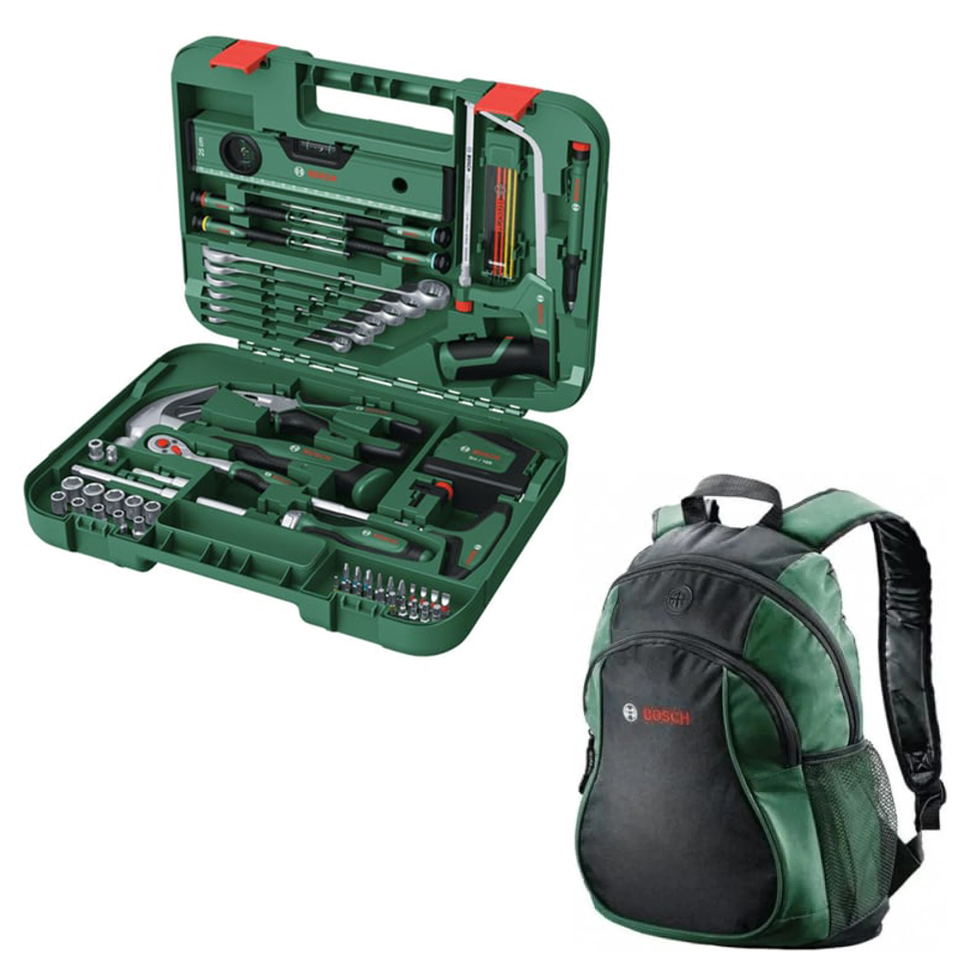 Bosch Advanced El Aleti Seti V2 64 Parça - 1600A02ZB3 + Bosch Sırt Çantası