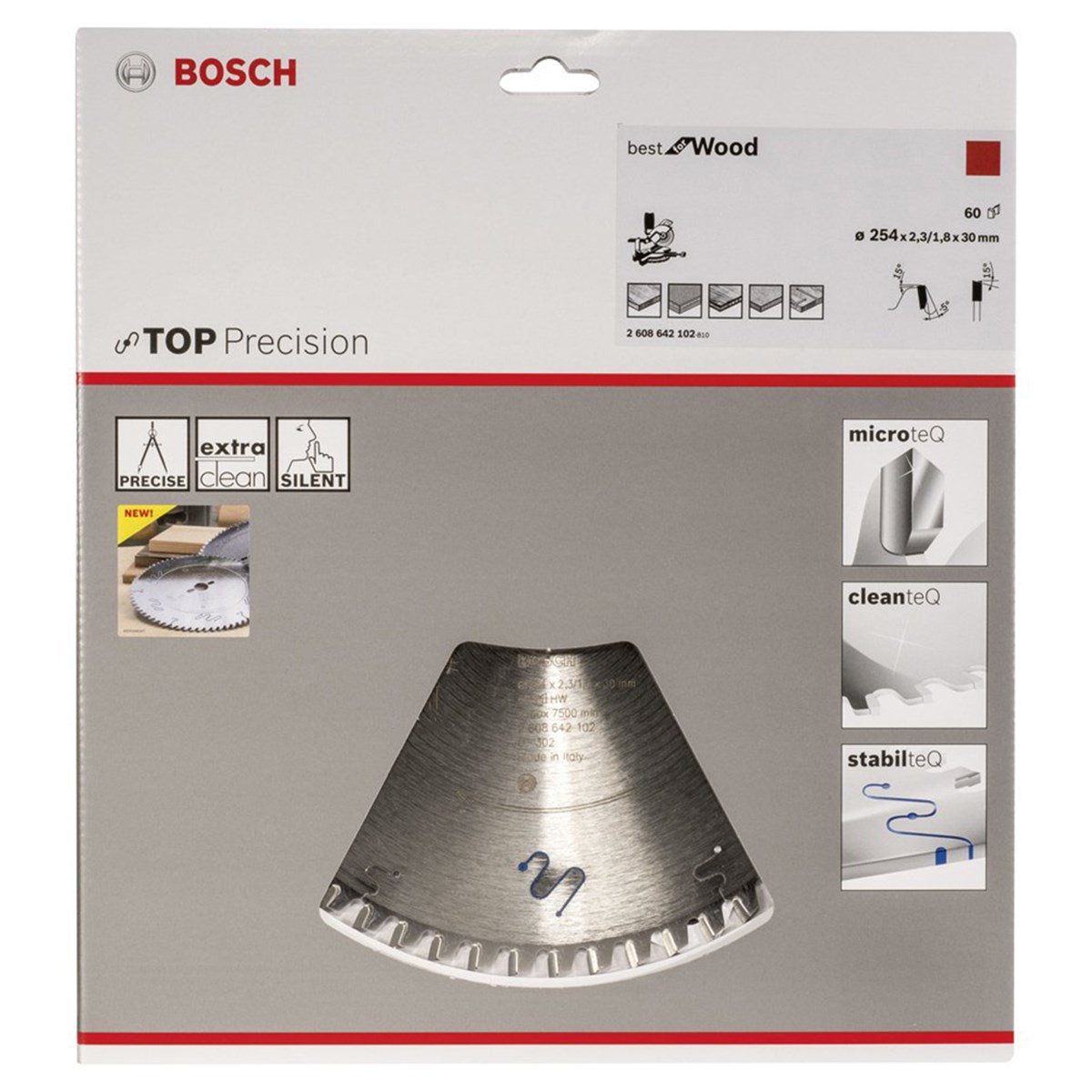 Bosch Ahşap Kesimi İçin Daire Testere 254*30 60Diş B - 2608642102 - 7Kat