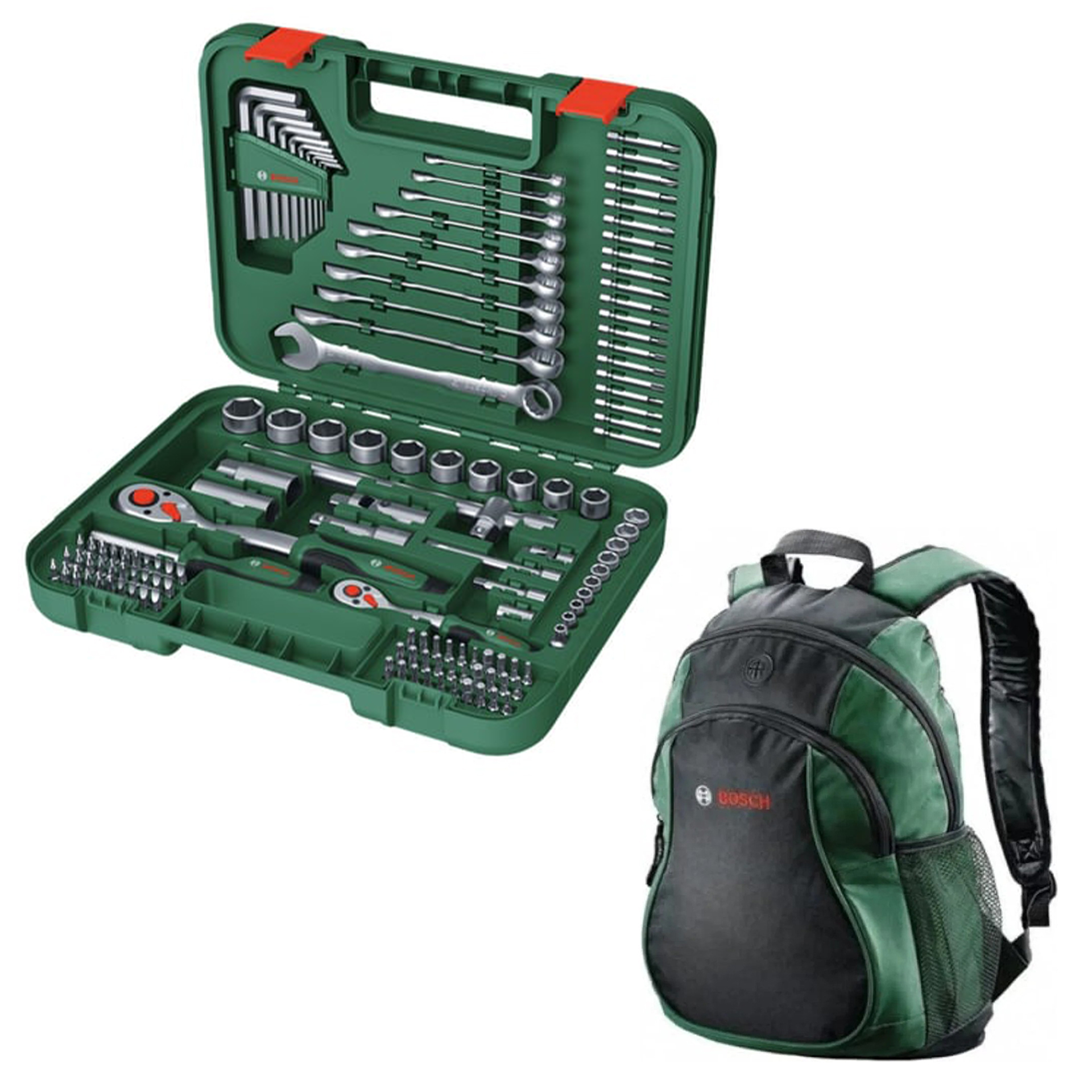 Bosch Çok Amaçlı Montaj Seti 132 Parça - 1600A02Z9B + Bosch Sırt Çantası