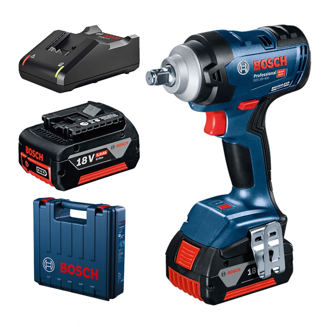 Bosch Darbeli Somun Sıkma Makinesi GDS 18V-400 - 06019K0020