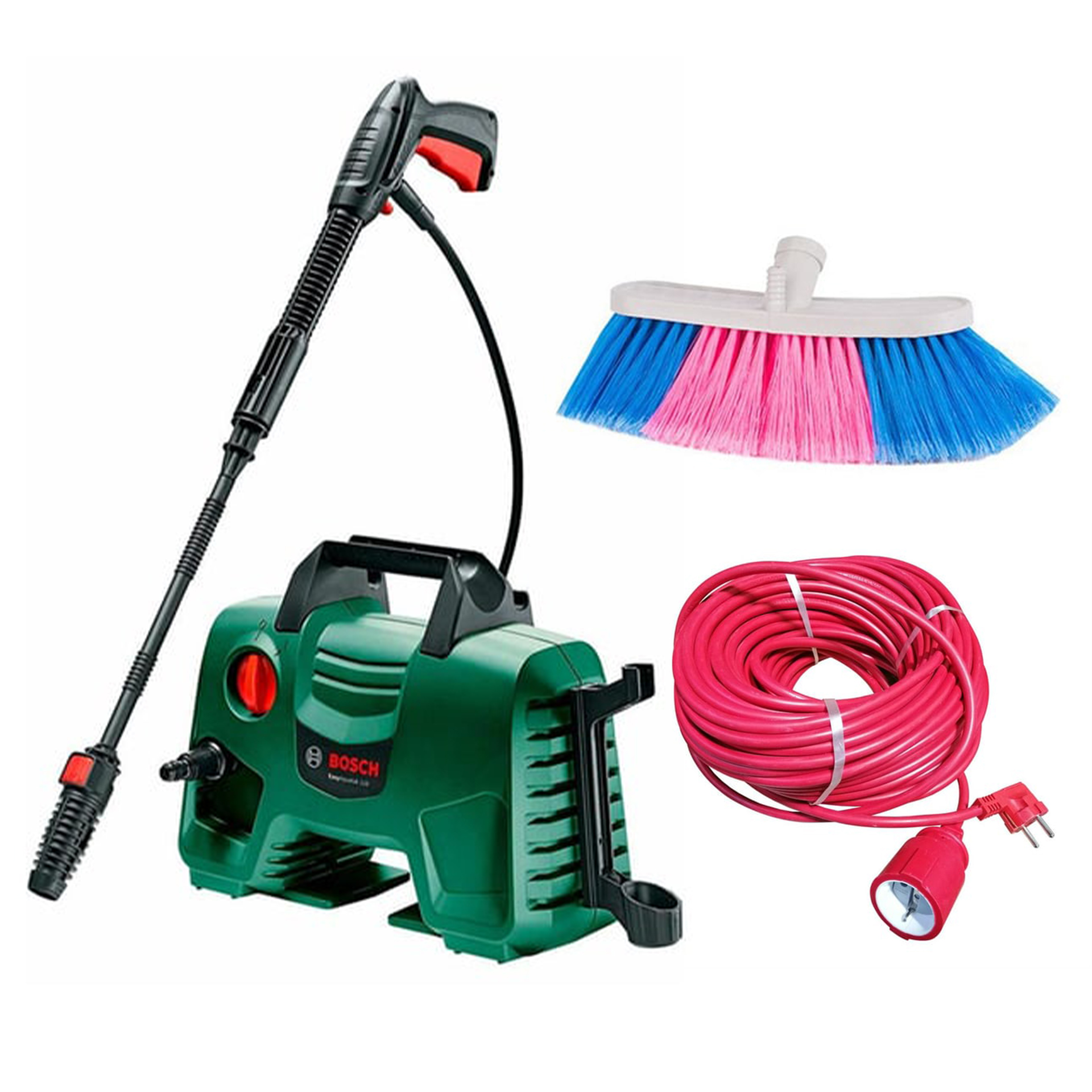 Bosch Easyaquatak 100ll Yüksek Basınçlı Yıkama + Evakat 3*2,5 Uzatma Kablosu 10mt + Oto Fırçası