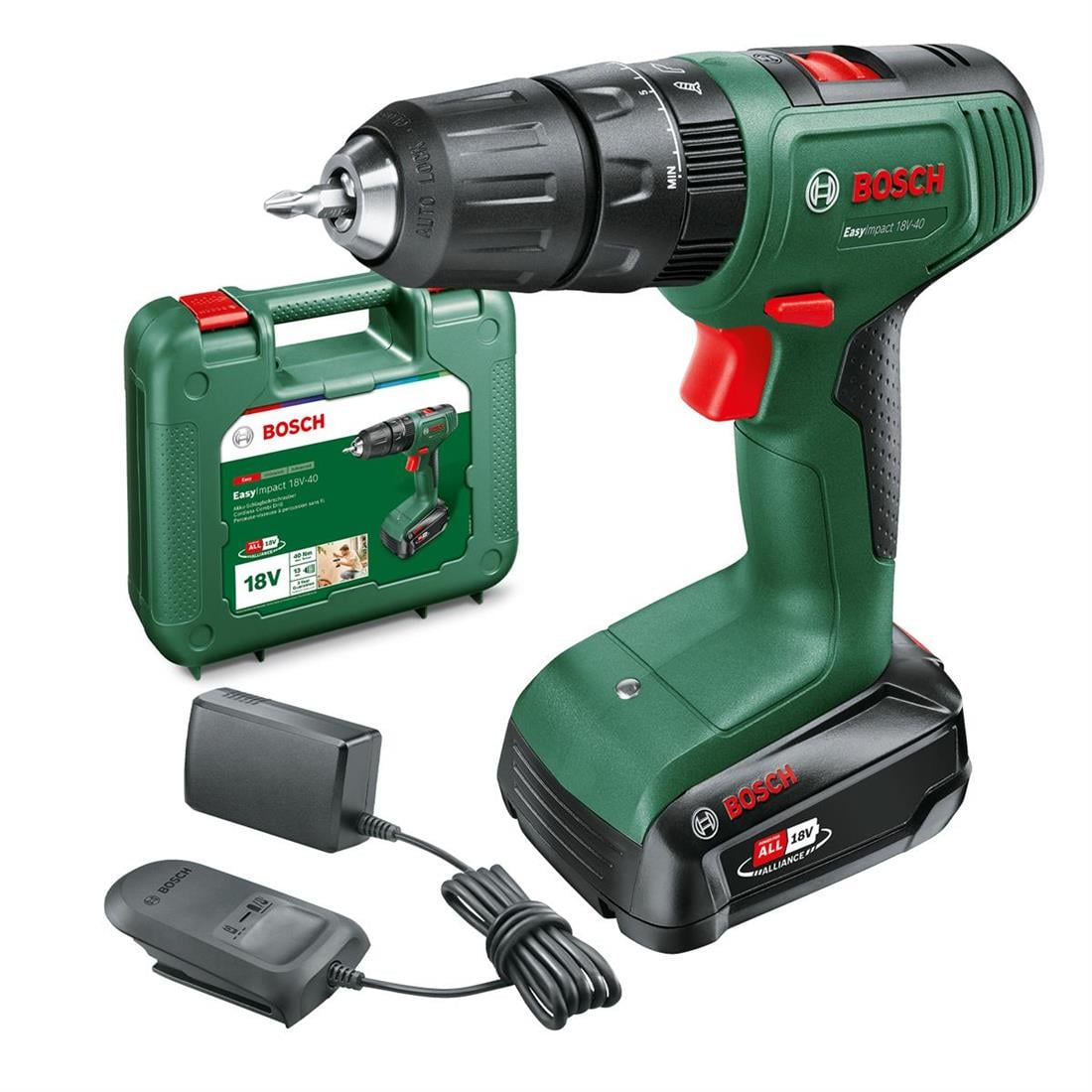 Bosch EasyImpact 18V-40 Akülü Vidalama (Tek Akü, 2,0 Ah) - 06039D8107