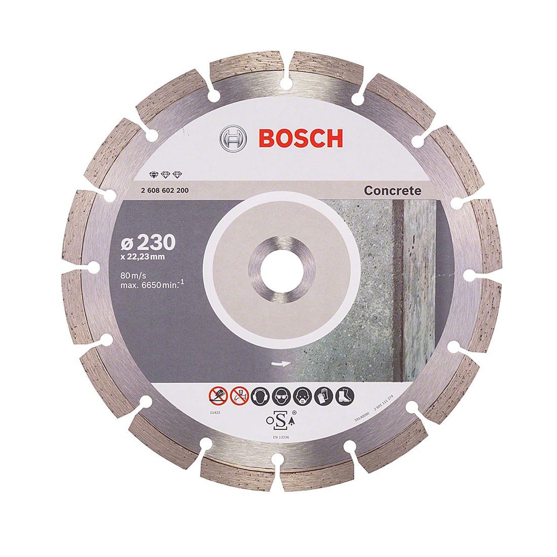 Bosch Elmas Kesme Disk SF Concrete Beton 300*22, 23 mm - 2608602542