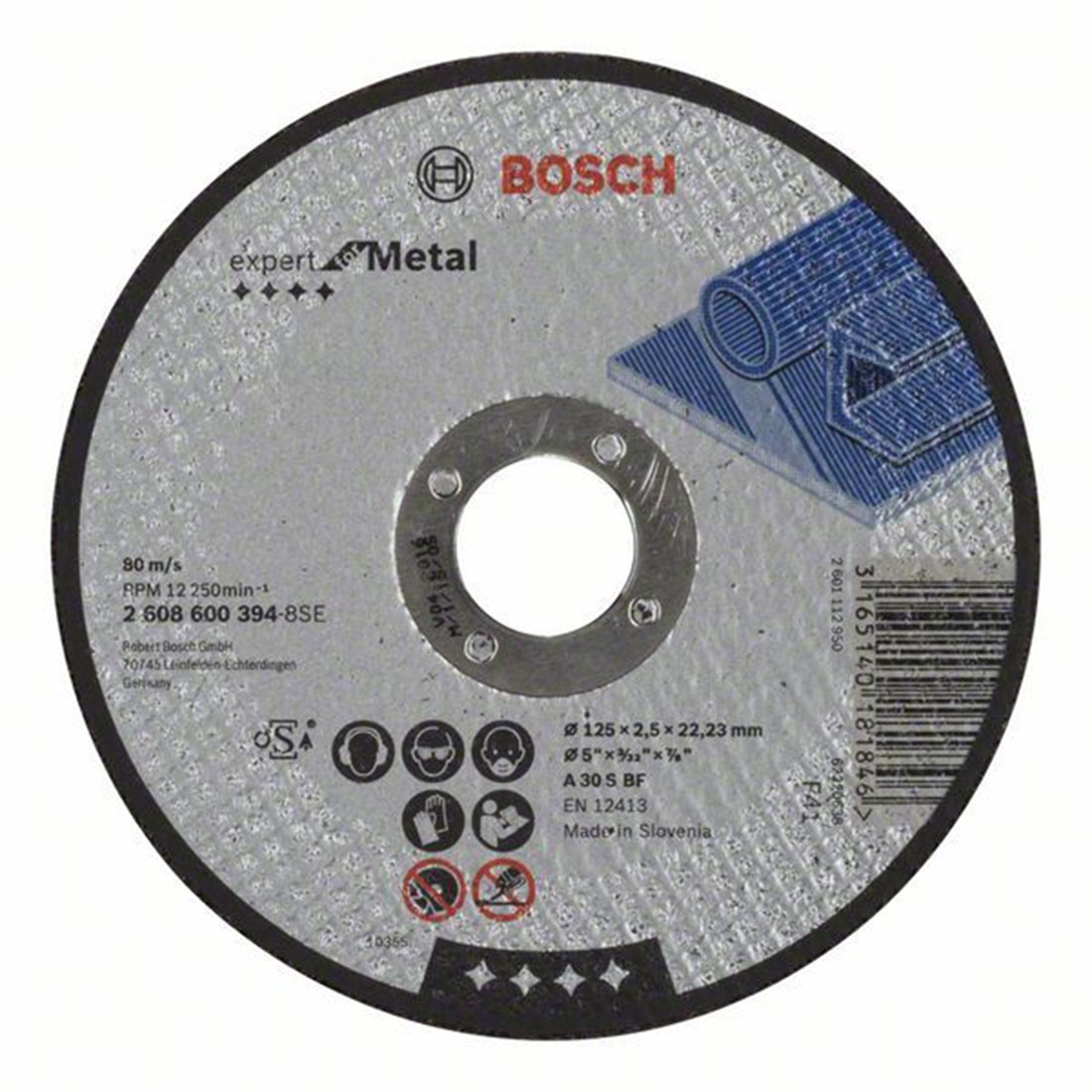 Bosch EX Metal Kesme Taşı 125*2,5 mm Düz - 2608600394