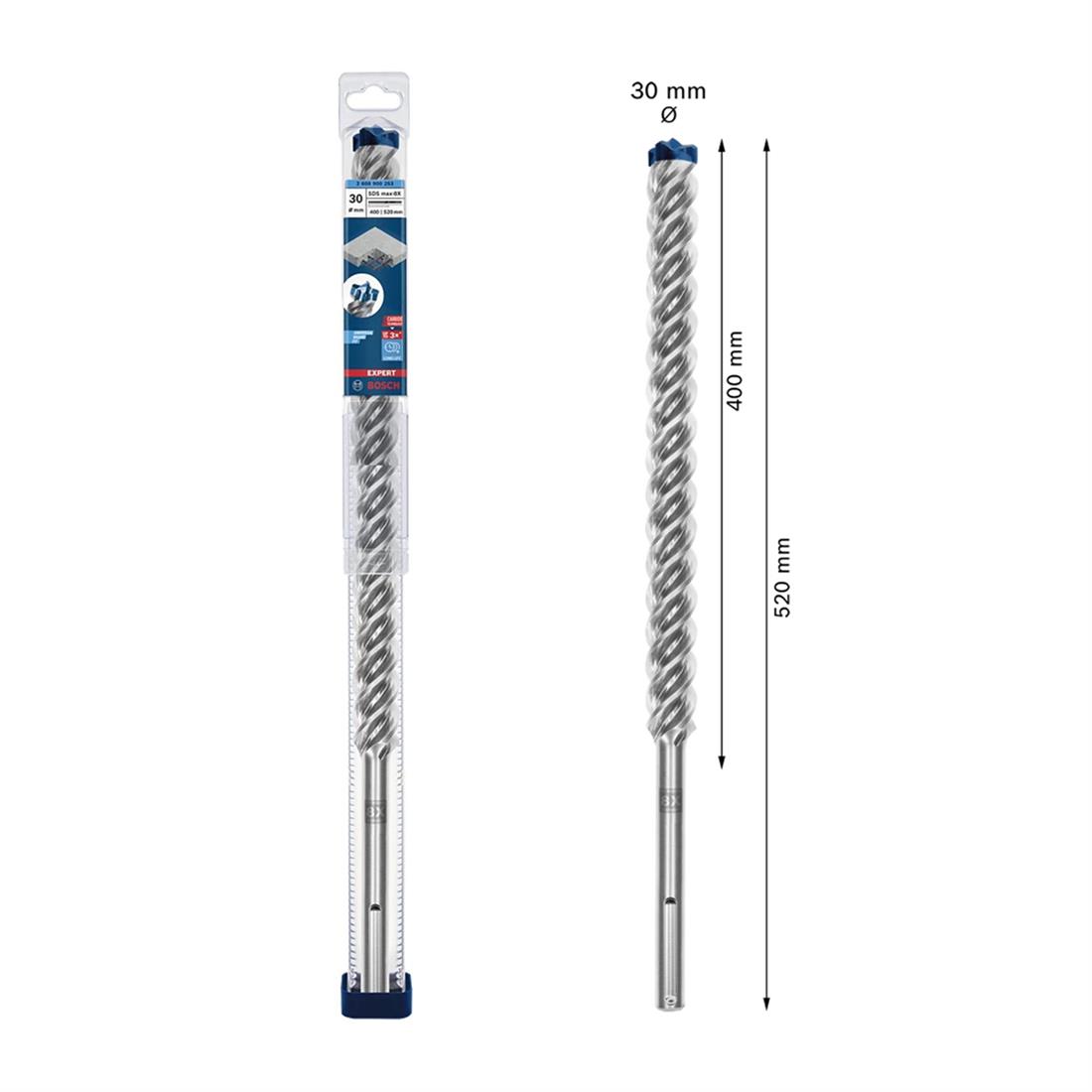 Bosch EXP SDS Max 8X Kırıcı Delici Ucu 30*520mm - 2608900253 Bosch EXP SDS Max 8X Kırıcı Delici Ucu 30*520mm - 2608900253