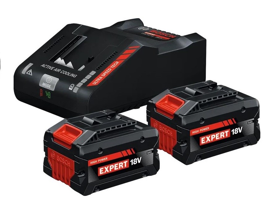 Bosch Expert Başlangıç Kiti - EXBA18V 8.0 Ah Çift Akü (2*8,0Ah) + EXAL18V-1 Şarj Cihazı - 1600A0373T