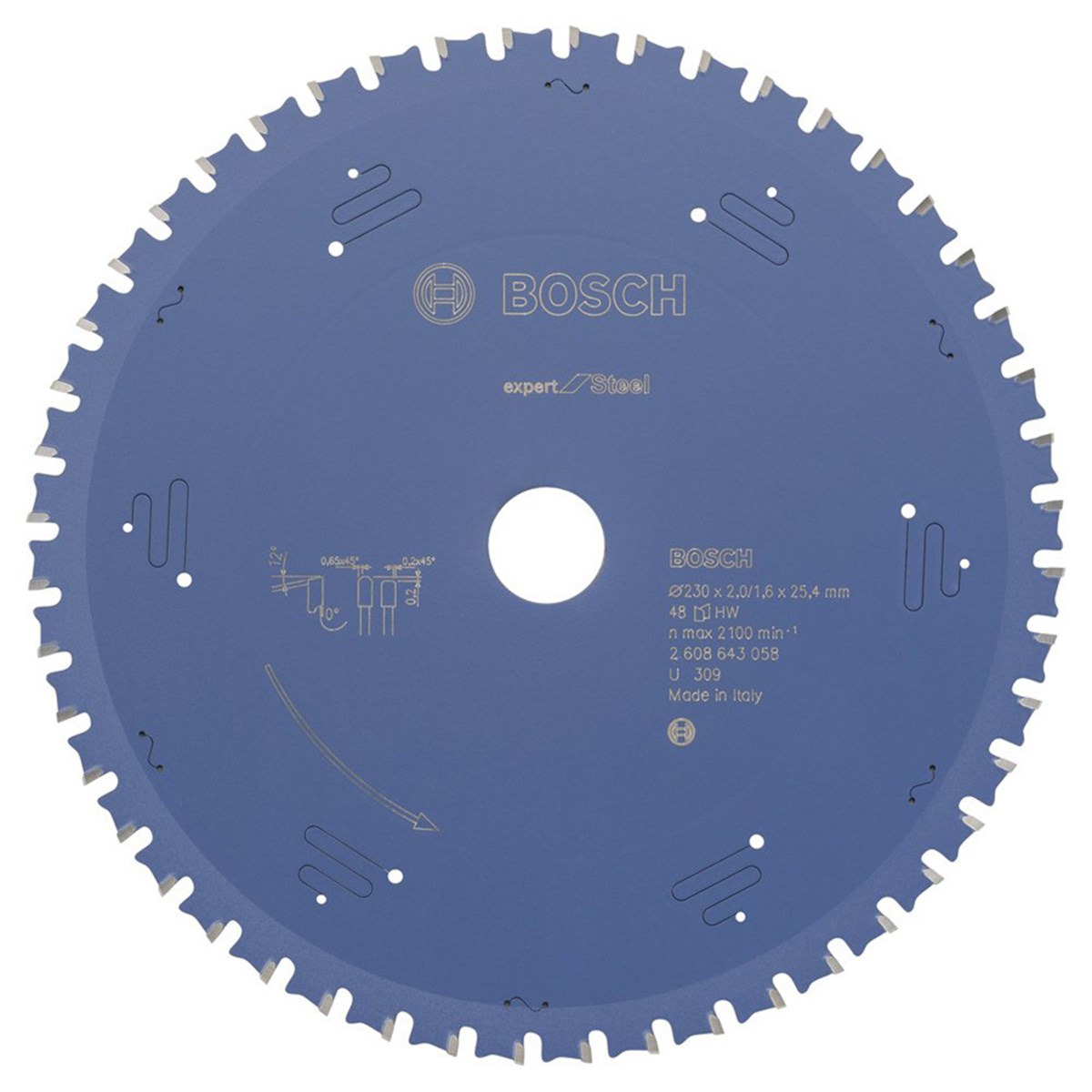 Bosch Expert for Steel (Çelik için) 230*25,40mm 48Diş - 2608643058