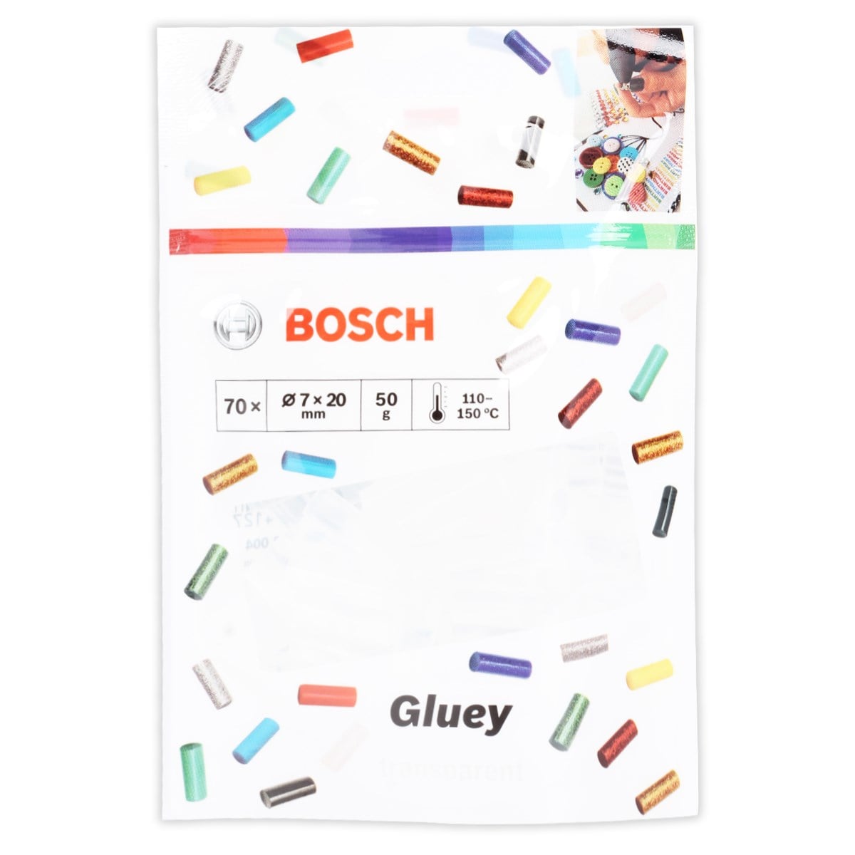 BOSCH GLUEY TUTKAL ÇUBUĞU ŞEFFAF 