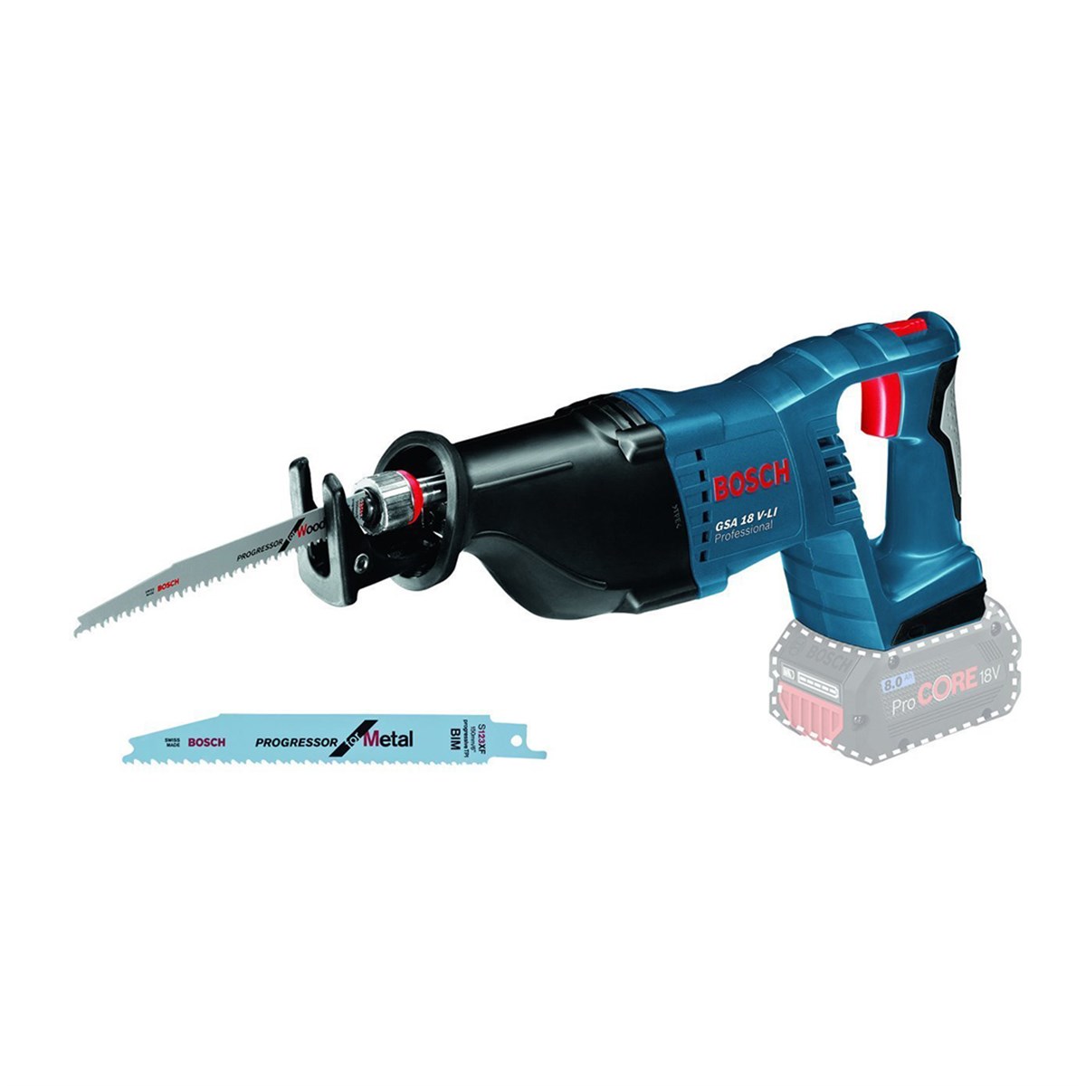 Bosch Gsa 18 V-Li (Bare) Akülü Panter Testere (Set) - 060164j000