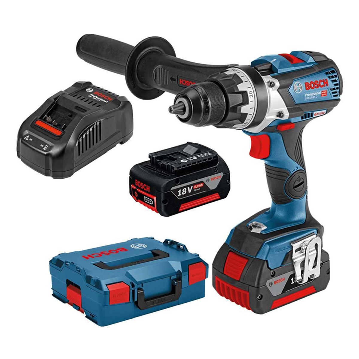 Bosch GSB 18V-85 C 5 Ah Çift Akülü Professional Darbeli Delme/Vidalama - 06019G0300