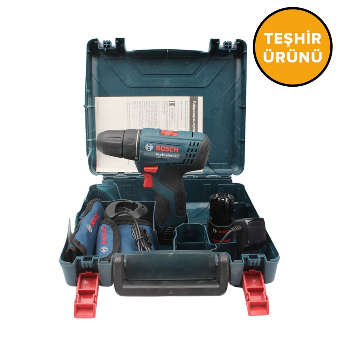 BOSCH GSR 120-LI 2 AH Şarjlı - Akülü Delme Vidalama Makinası - 06019G8002