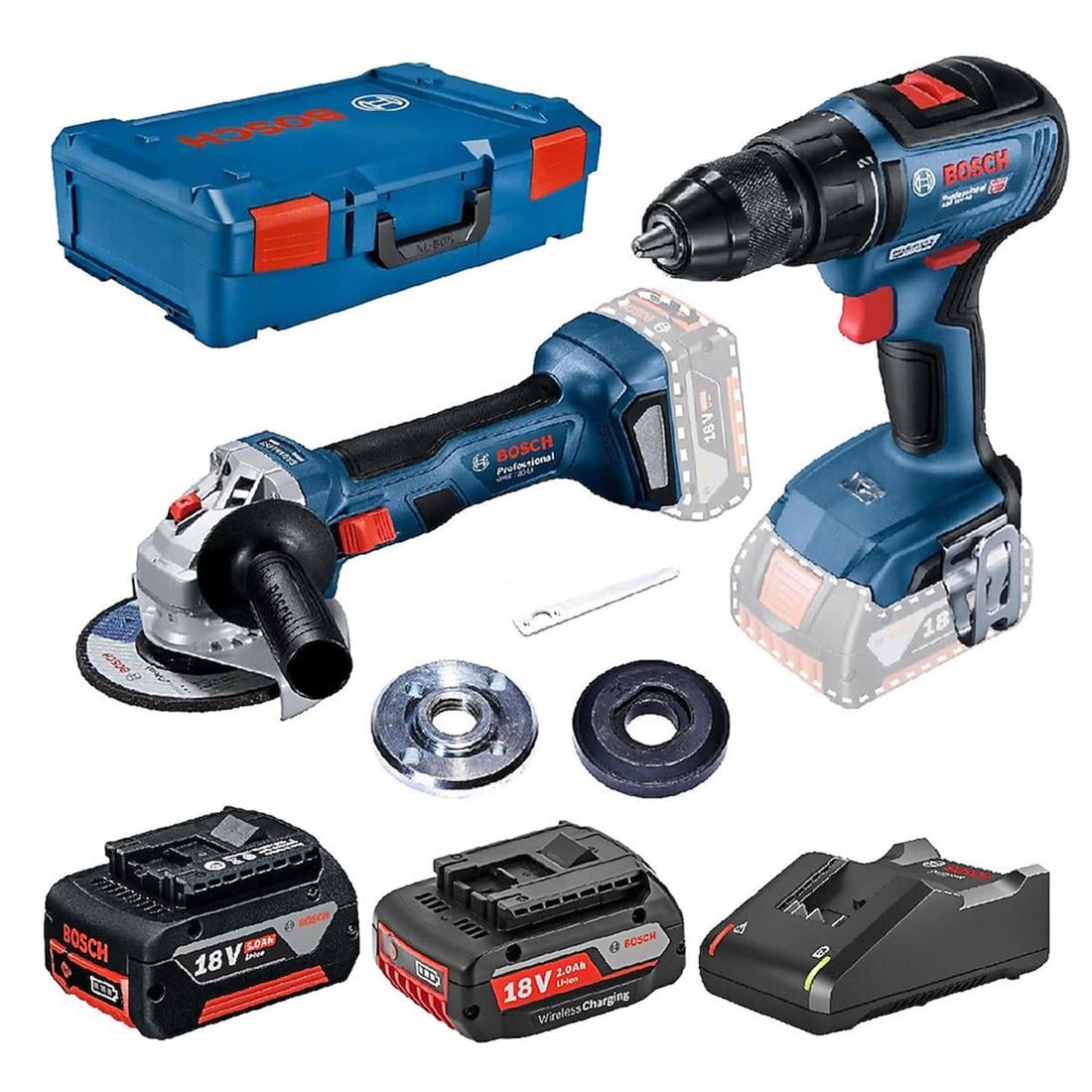 BOSCH GWS 180-LI + GSR 18V-50 (1 * 2,0 AH + 1 * 5,0 AH ) - 0615990M47