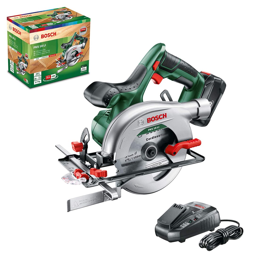 Bosch Pks 18 Lı Daire Testere (2,5Ah Tek Akü) - 06033b1302