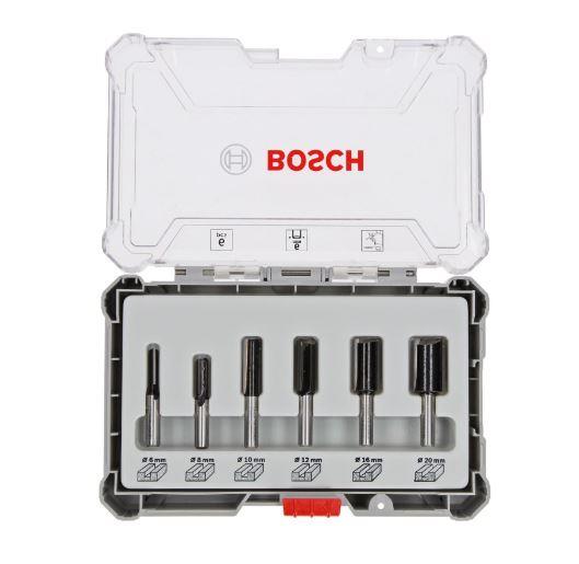 Bosch Pro Freze Seti 6 'lı Düz 6 mm şaftlı - 2607017465