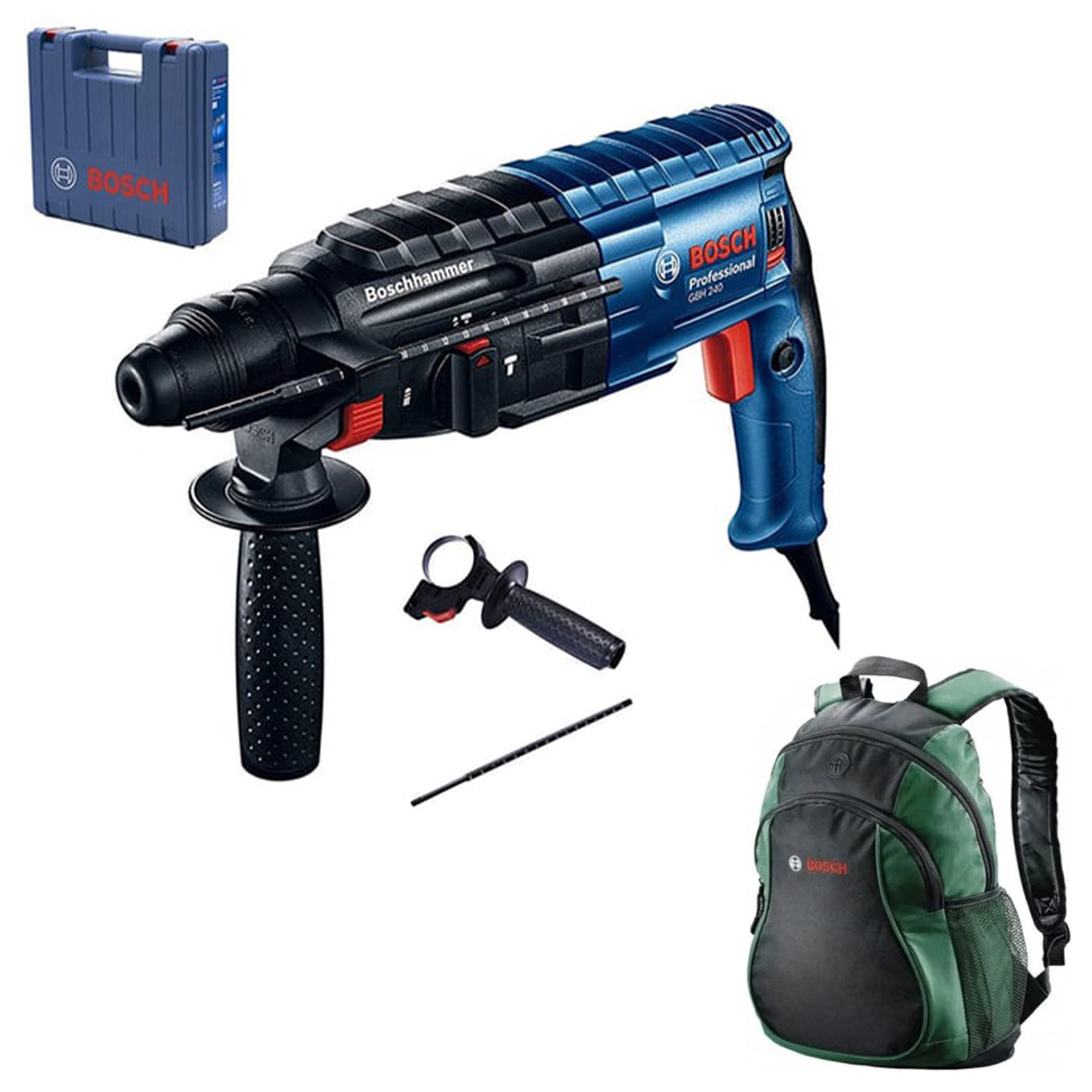 BOSCH Professional GBH 240 Kırıcı Delici + Bosch Sırt Çantası