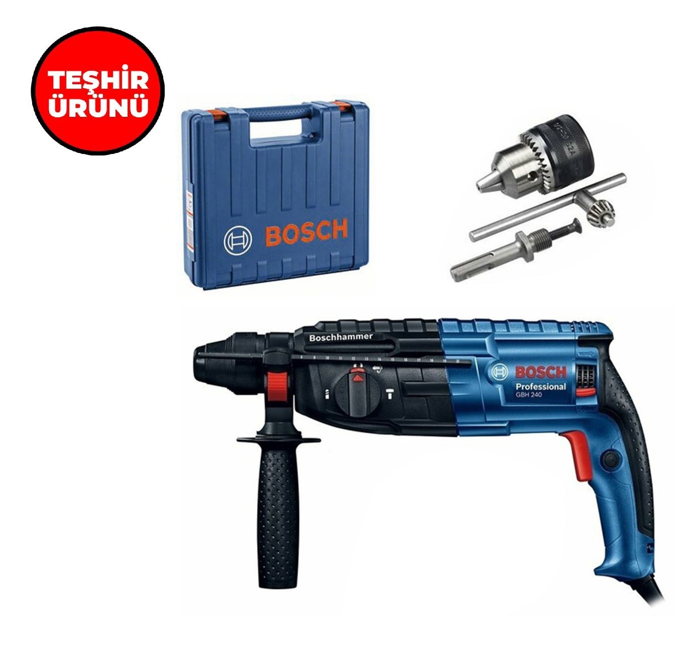 Bosch Professional GBH 240 Kırıcı Delici (Aksesuar Setli) - 0611272104