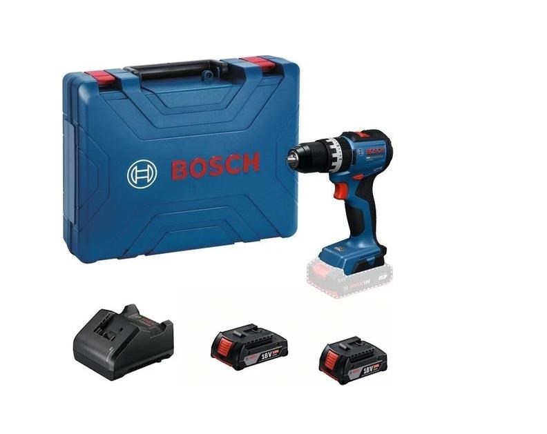 Bosch Professional GSB 18V-52 Akülü Darbeli Delme Vidalama, Çift Akülü (2*2,0Ah) - 06019S012C