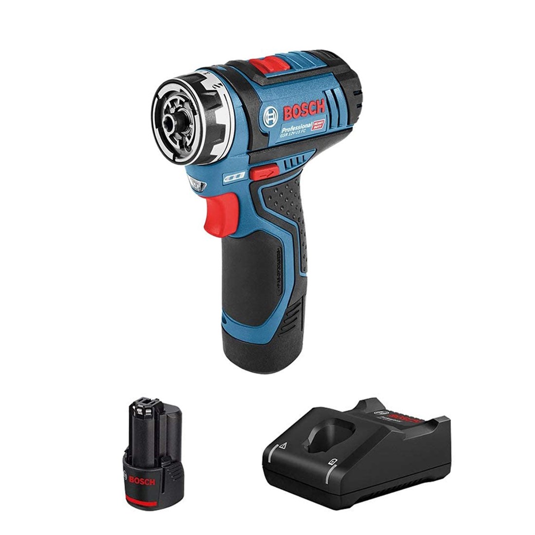 Bosch Professional GSR 12V-15 FC Vidalama (2x2Ah) - 06019f6005