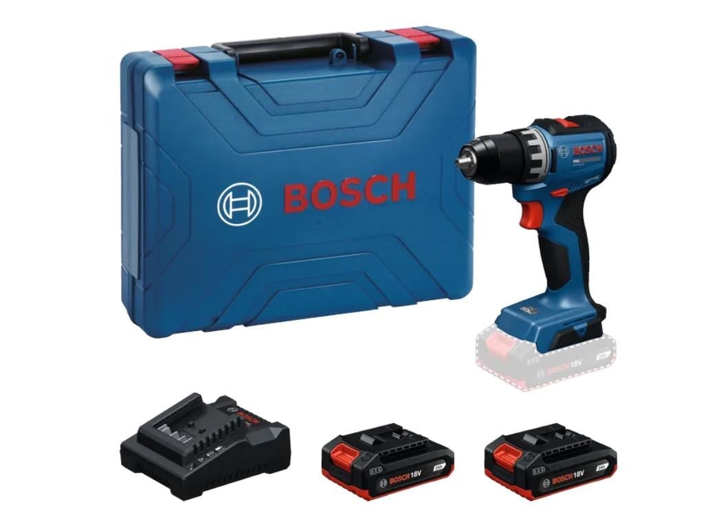 Bosch Professional GSR 18V-52 Akülü Delme Vidalama, Çift Akülü (2*2,0 Ah) - 06019S002A