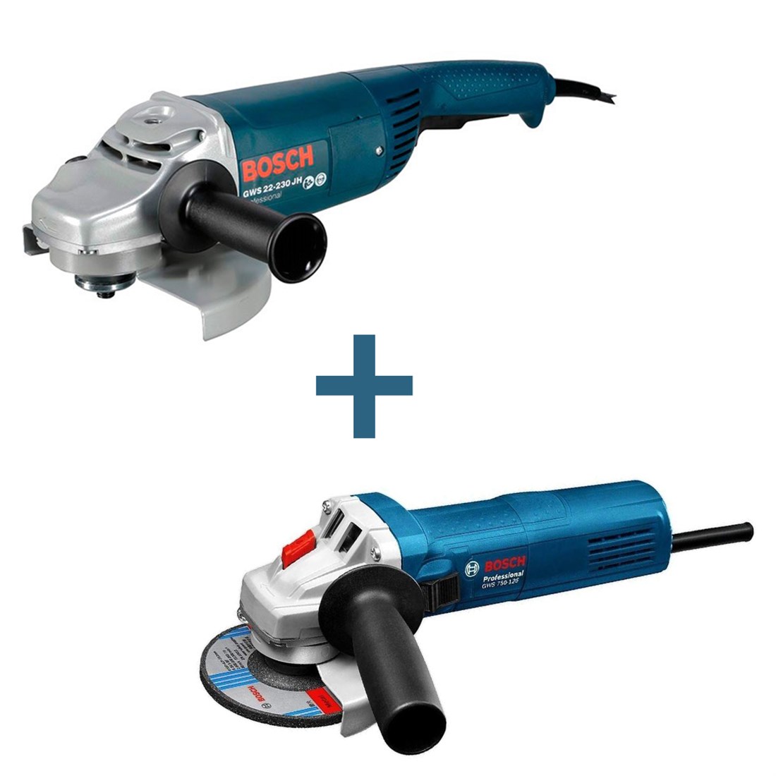 Bosch Professional GWS 22-230 JH + GWS 750-125 MP Taşlama Makinesi - 0615990K2A