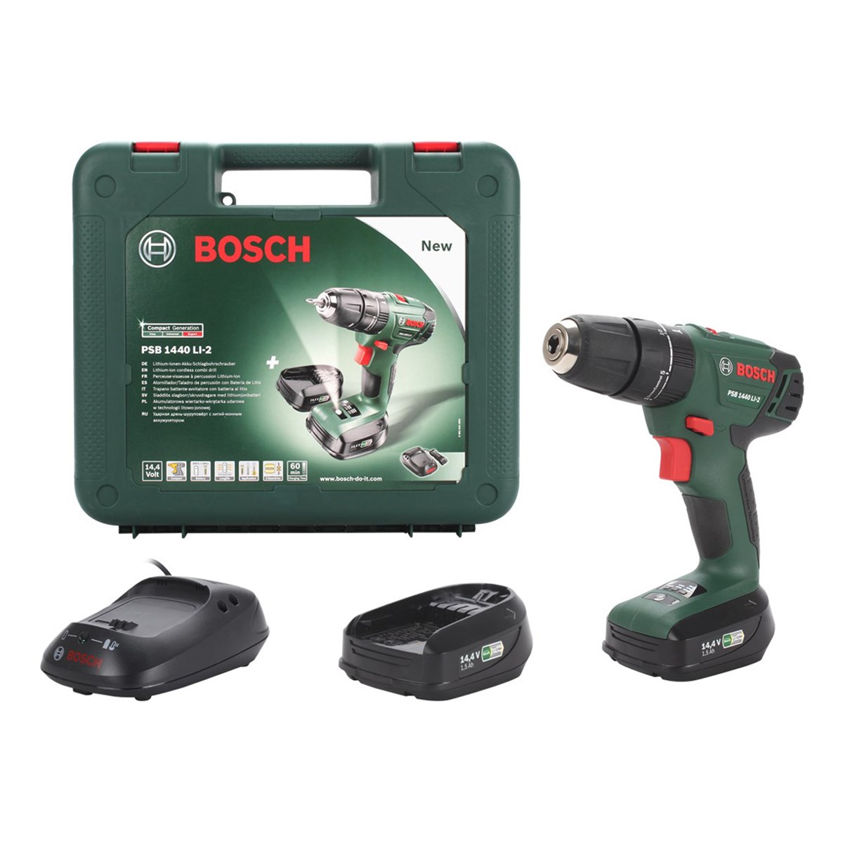 Bosch PSB 1440 LI-2 Çift Akü Çantalı Vidalama