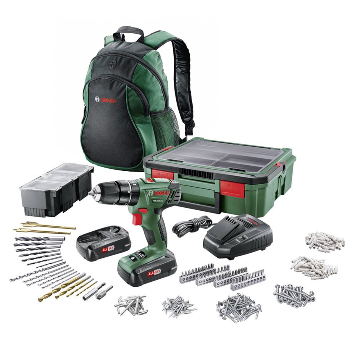 BOSCH PSR 1800 LI-2 + SystemBox Akülü Delme Vidalama Makinesi - 06039A310S