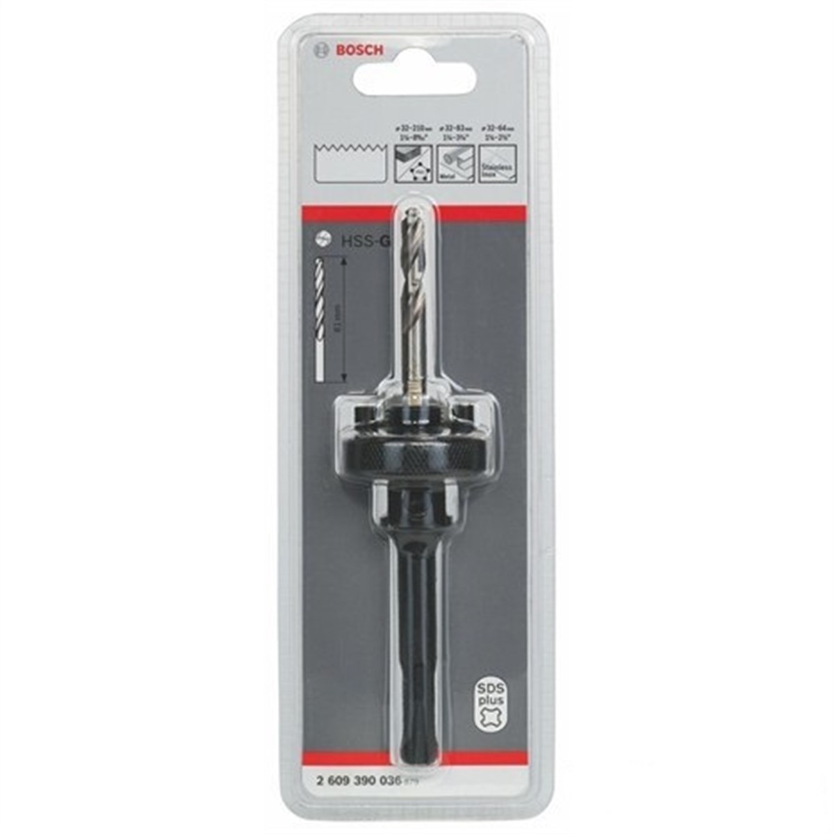 BOSCH SDS-plus panç adaptörü 33-152 mm