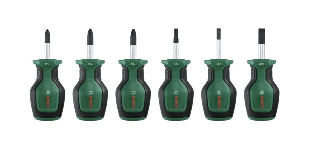 Bosch Topaç Tornavida Seti 6 Parça Kısa - 1600A032UK