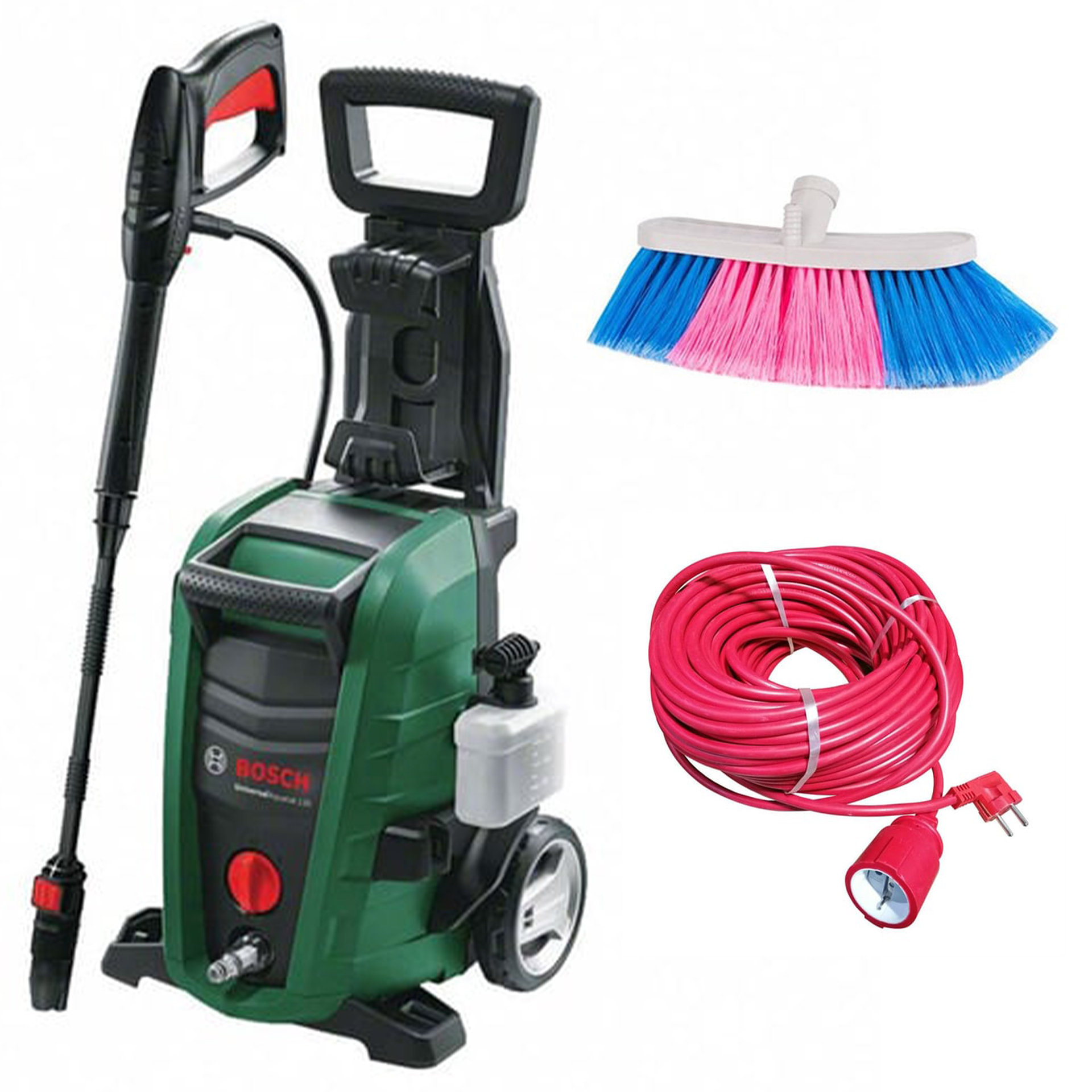 Bosch Universal Aquatak 135 Basınçlı Yıkama Makinesi + Evakat 3*2,5 Uzatma Kablosu 10mt + Oto Fırçası