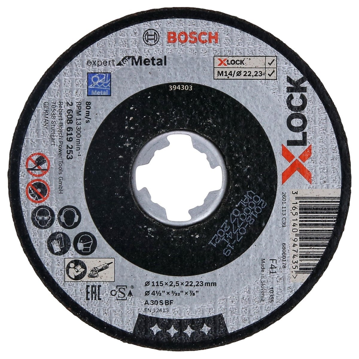 BOSCH X-LOCK 115*2,5 EXPERT FOR METAL DÜZ KESİCİ - 2608619253