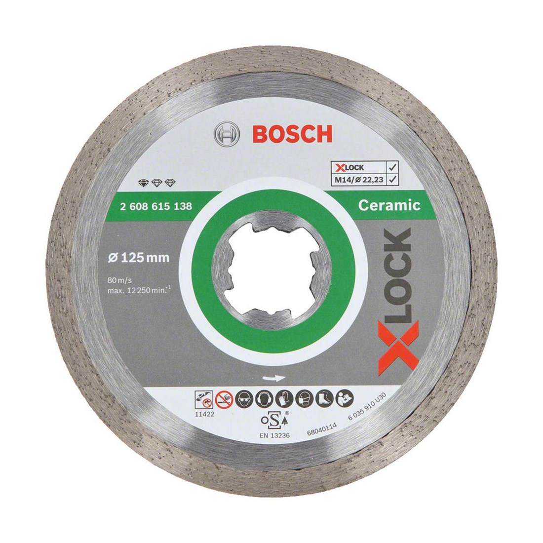 Bosch X-Lock 125 mm Standart For Seramik Elmas Kesici 2608615138