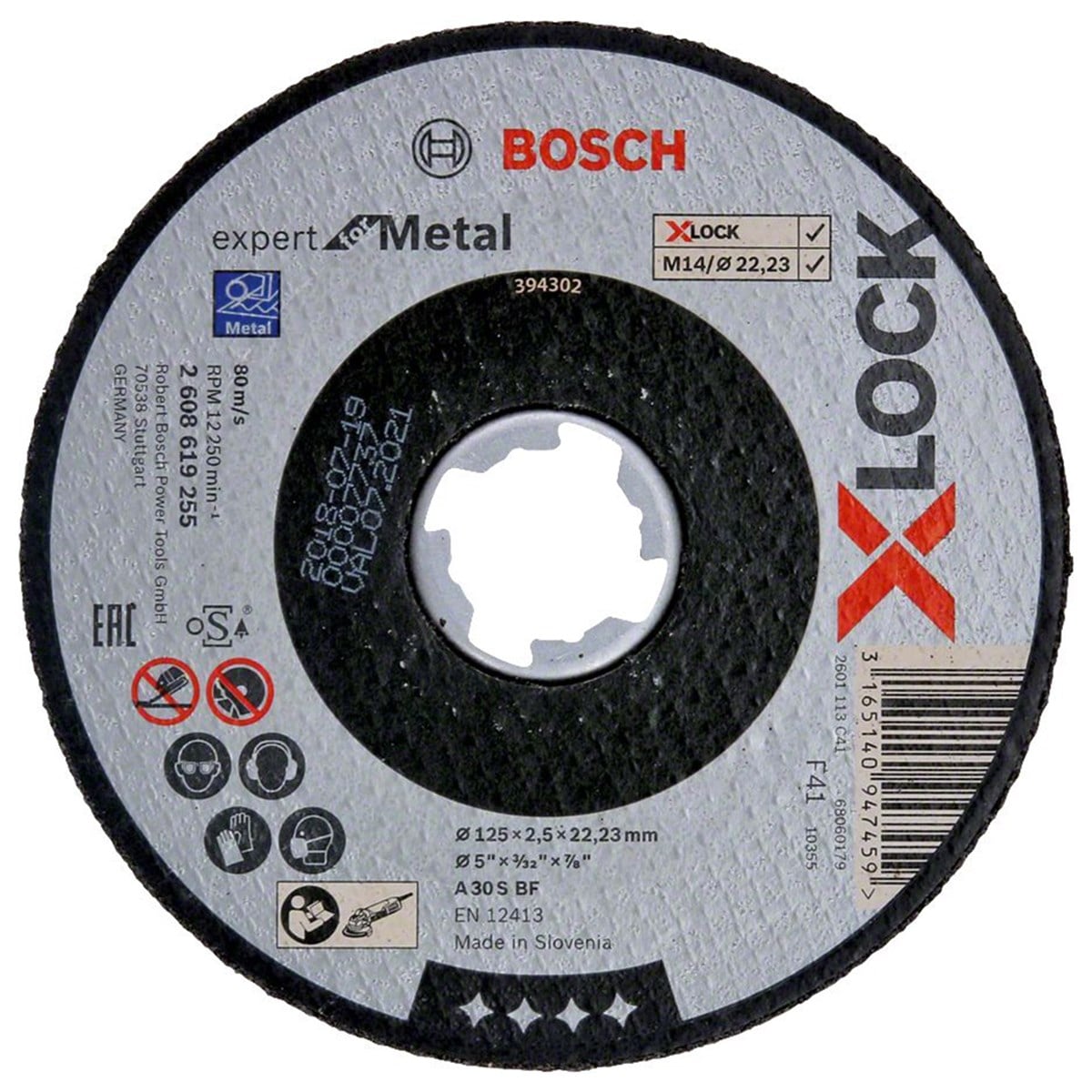 BOSCH X-LOCK 125*2,5 EXPERT FOR METAL DÜZ KESİCİ - 2608619255
