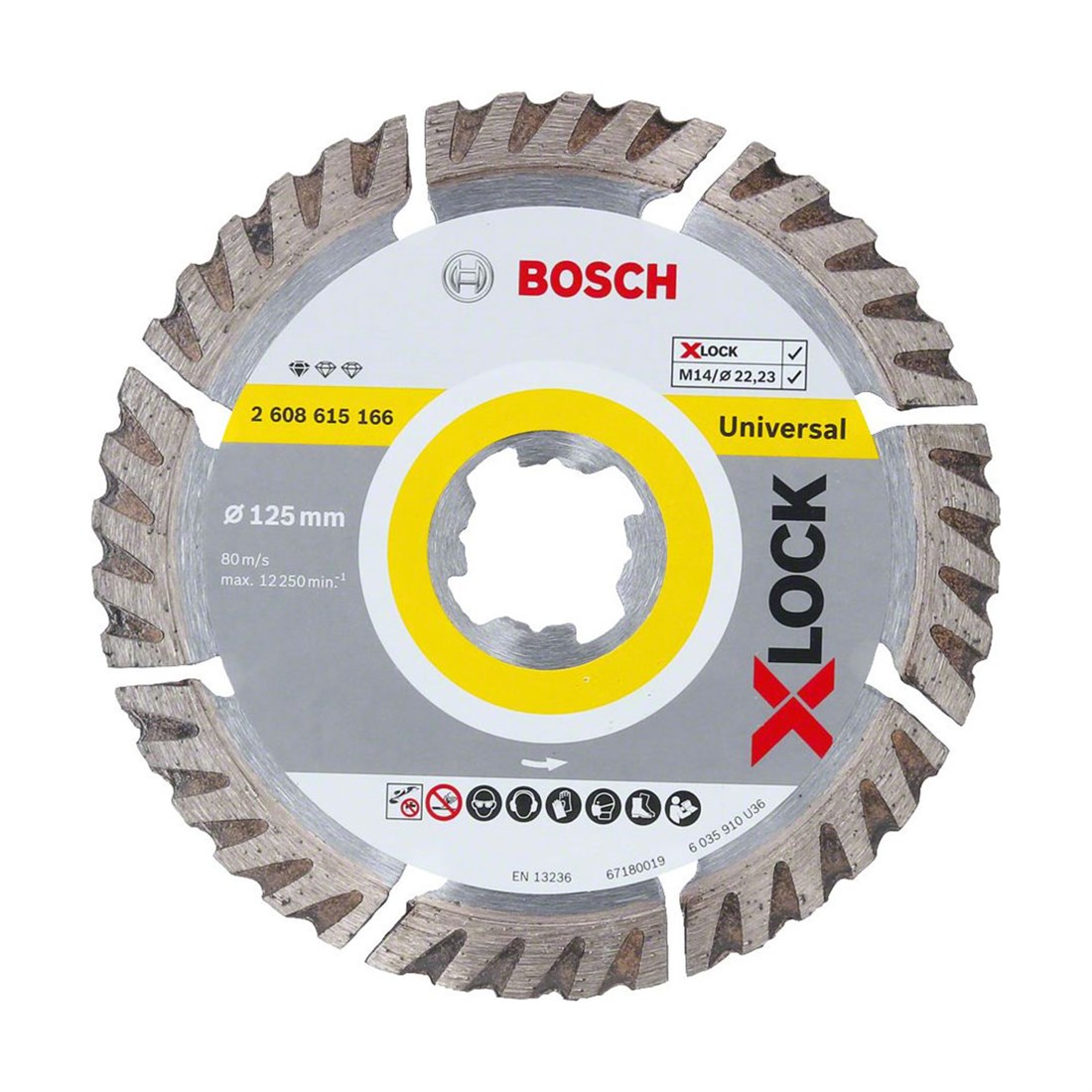 Bosch X-Lock 125mm Standart For Universal Elmas Kesici - 2608615166