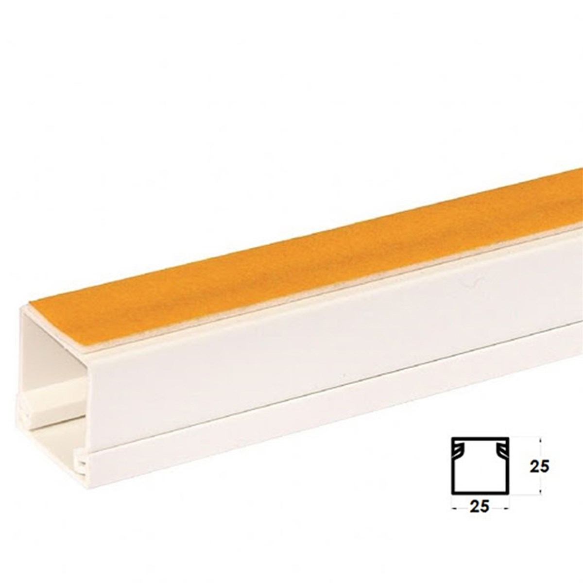 Çetsan 25X25 Yapışkan Kanal Cet Evl.2525-1 (Metre)
