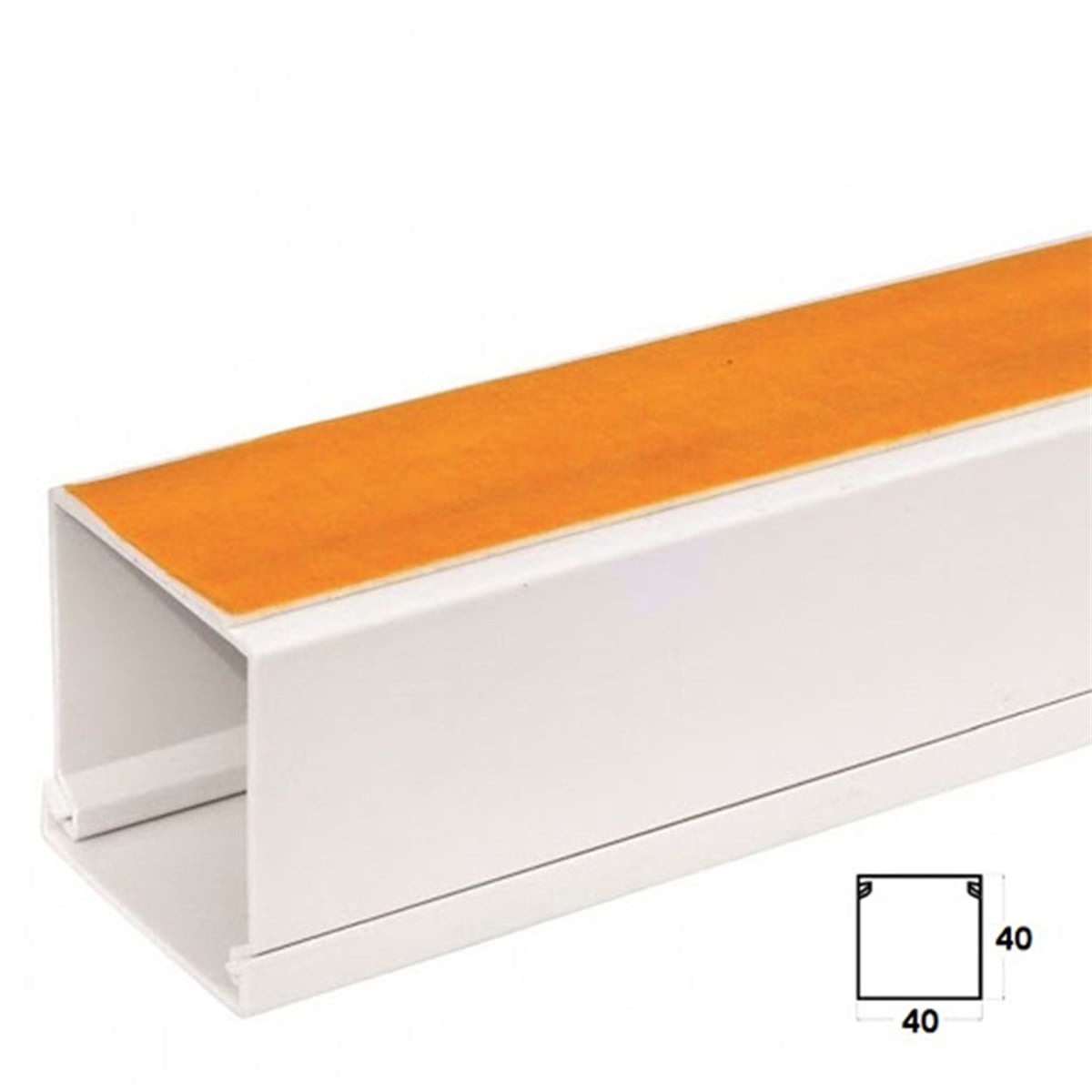 Çetsan 40X40 Yapışkan Kanal Cet Evl.4040-1 (Metre)