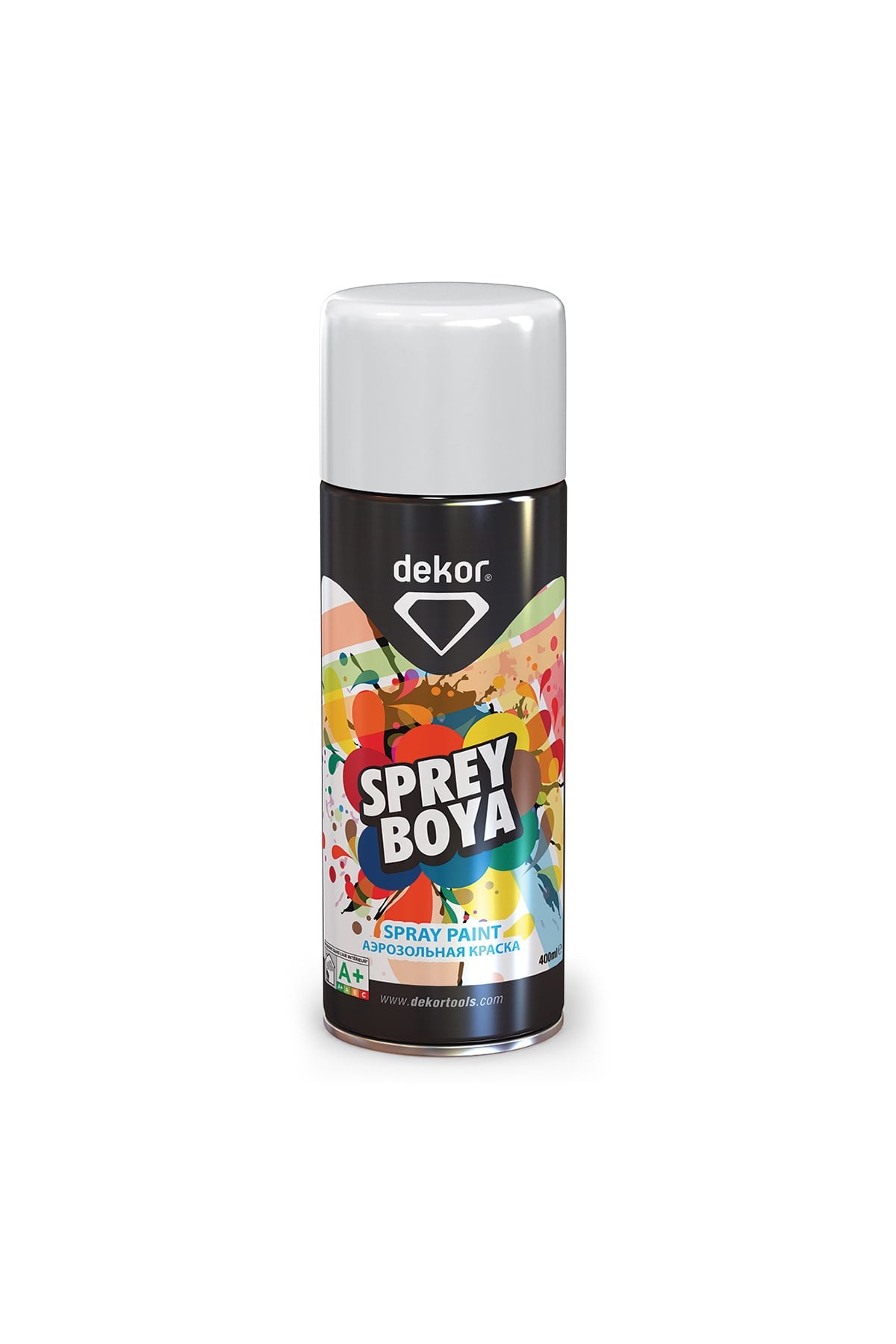 DEKOR 650 SPREY BOYA 400ML PARLAK BEYAZ
