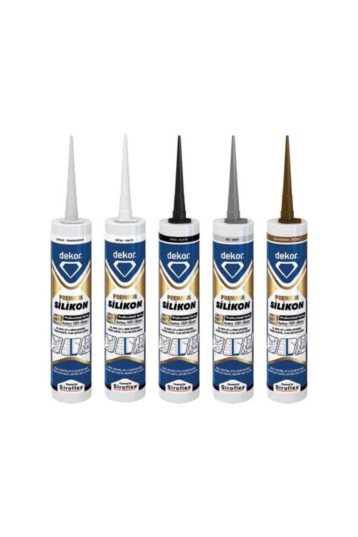 DEKOR D049 PREMIUM SİLİKON 310ML BEYAZ