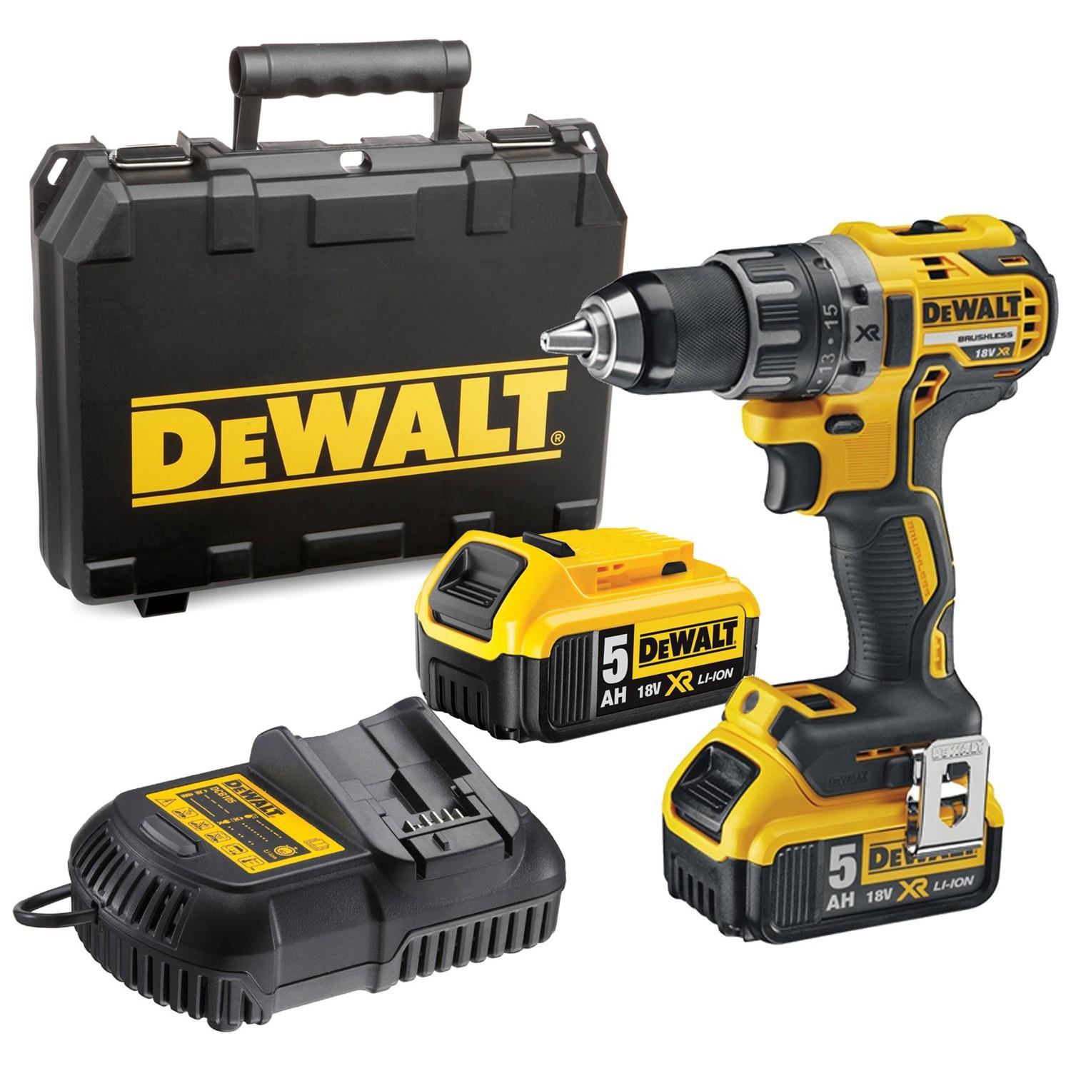 Dewalt DCD791P2-QW 18/5.0Ah Li-İon Çift Akülü Kömürsüz Profesyonel Vidalama