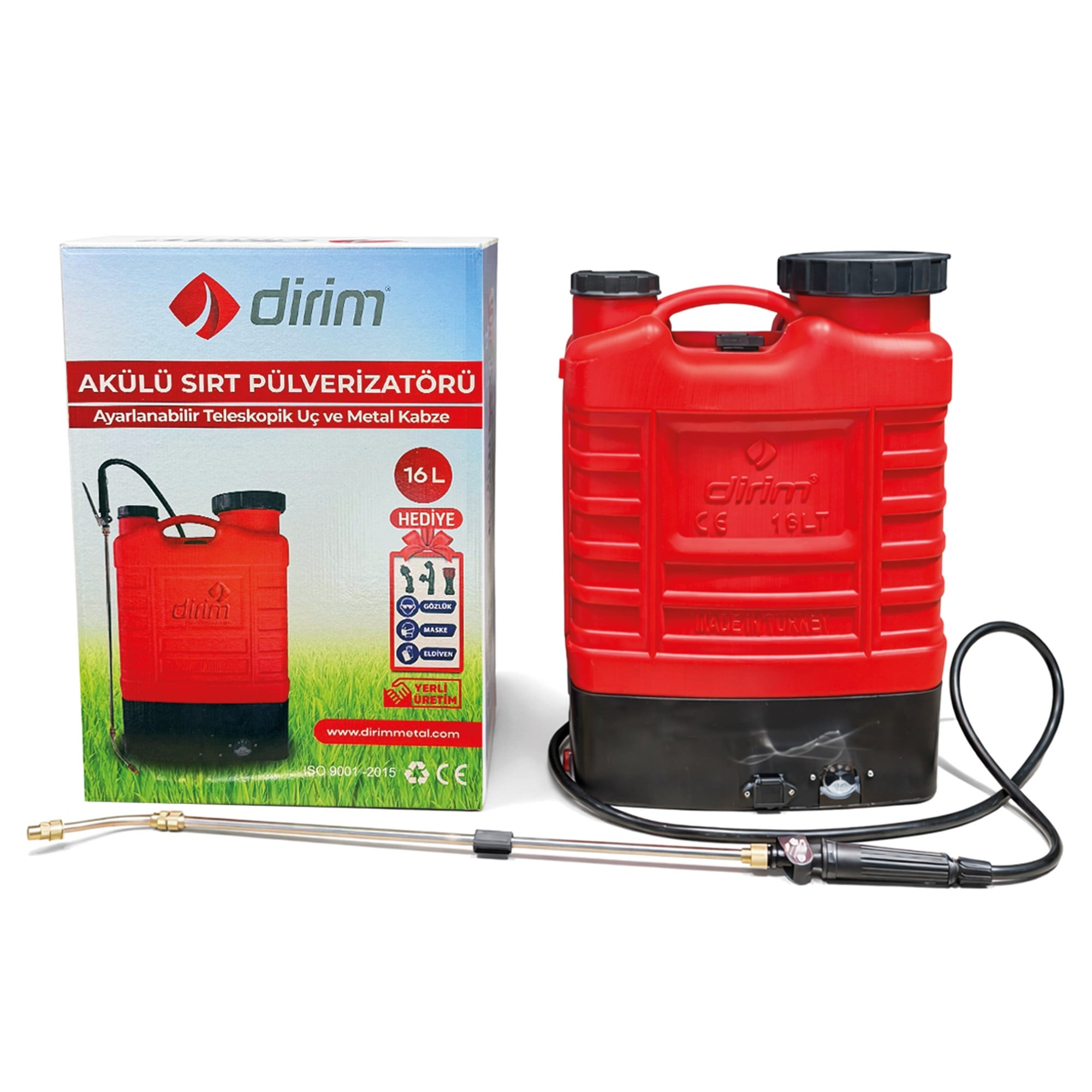 Dirim İlaçlama Pompası Şarjlı 16 Lt - PO016-1