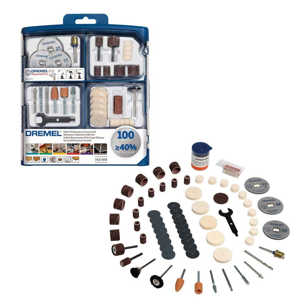 Dremel 100 Parça Çok Amaçlı Aksesuar Seti S723 - 2615S723Ja