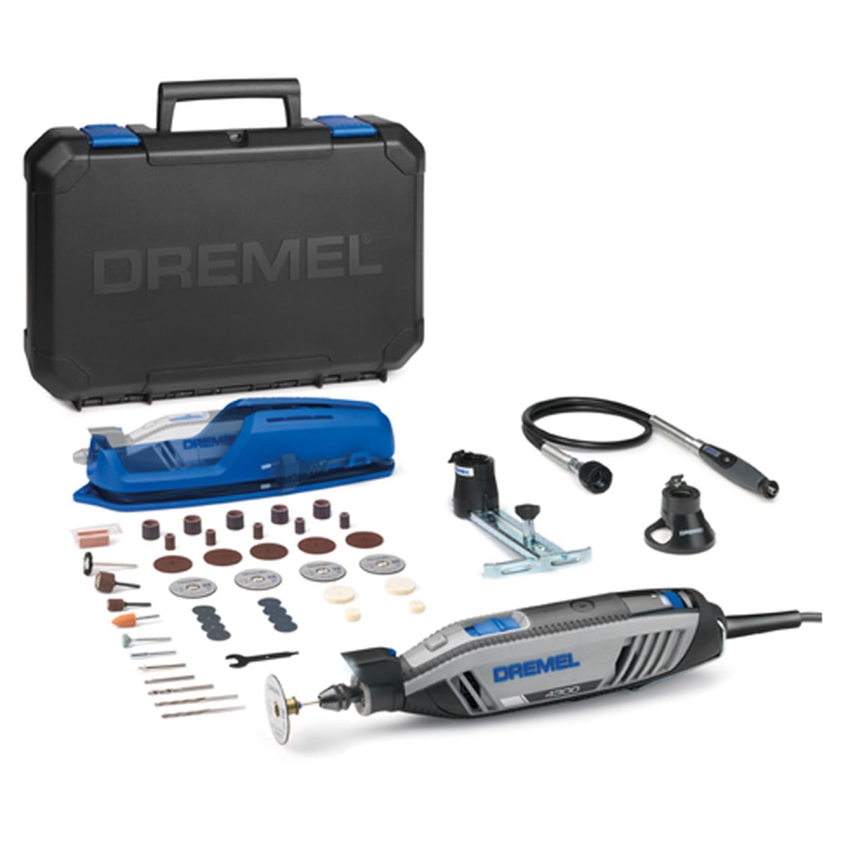 Dremel 4300/3 /45 45  Çok Fonksiyonlu El Motoru - F0134300JC (45 Aksesuarlı + 3 Bağlantı Parçası)