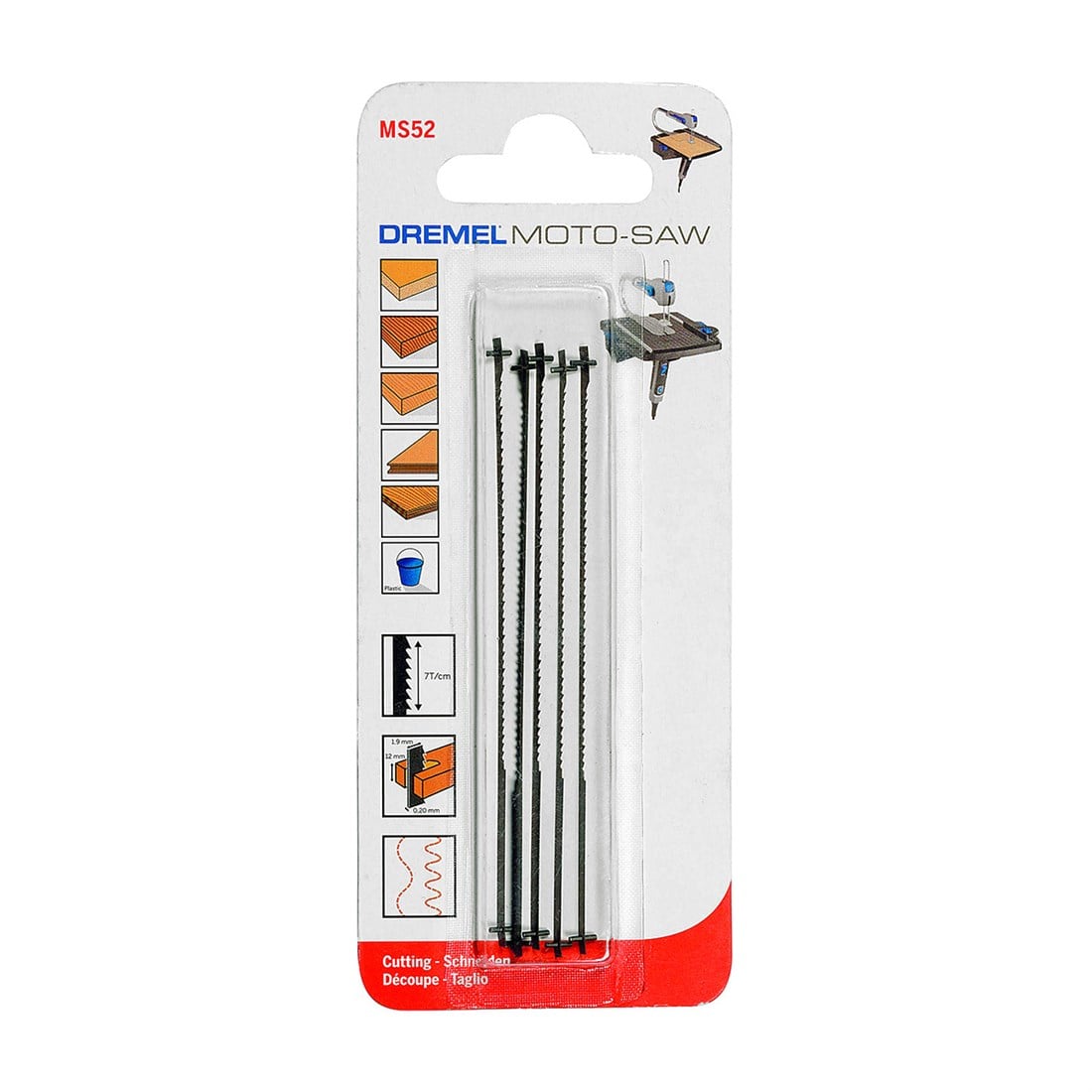 Dremel İnce Ahşap Testere Bıçağı (MS52) - 2615MS52JA